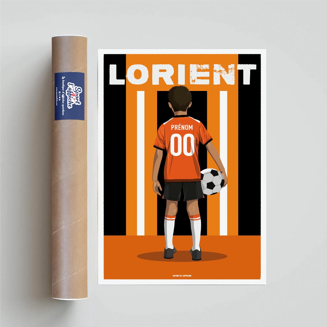 Affiche Foot Lorient - Enfant Personnalisé
