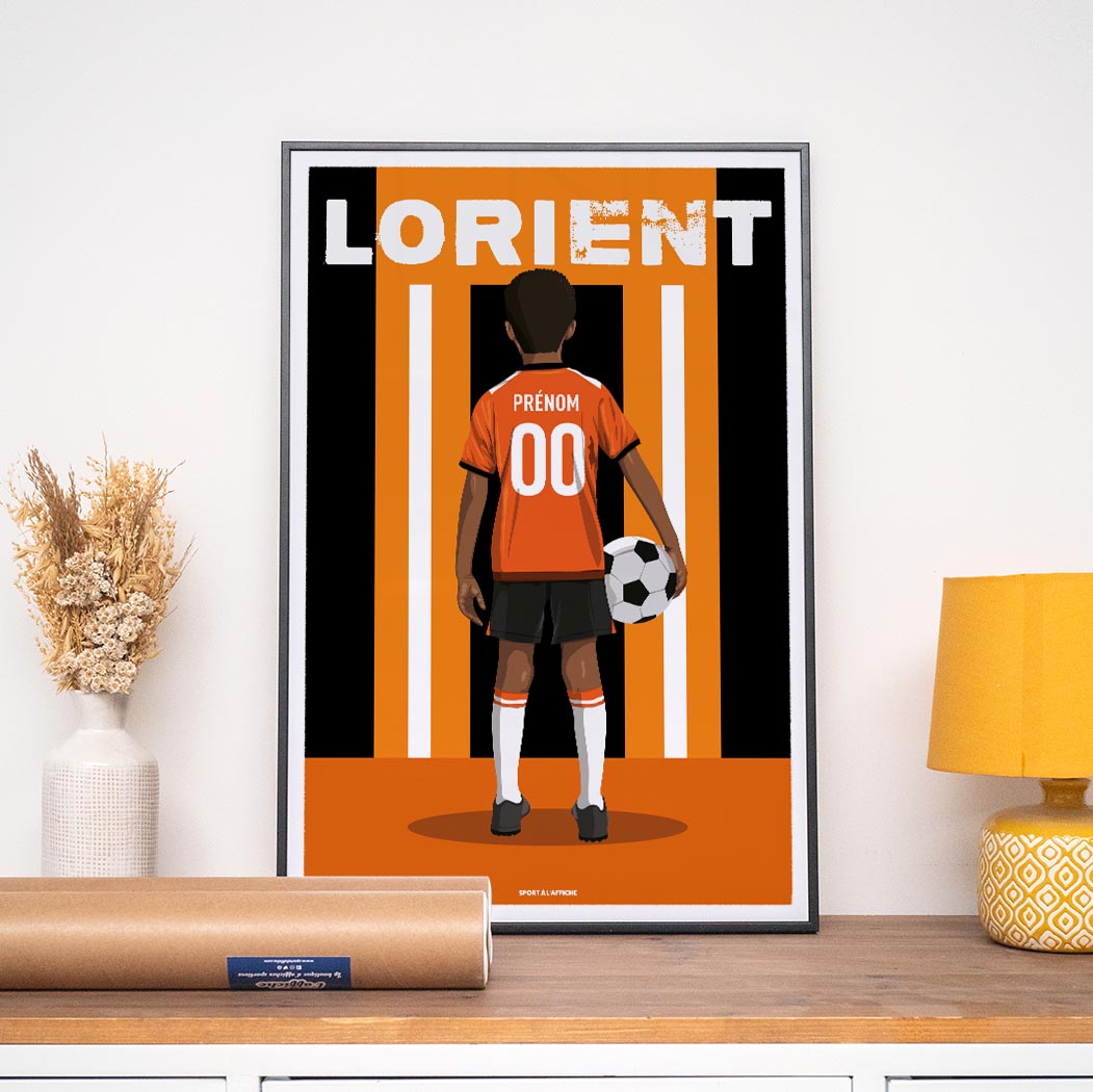 Affiche Foot Lorient - Enfant Personnalisé