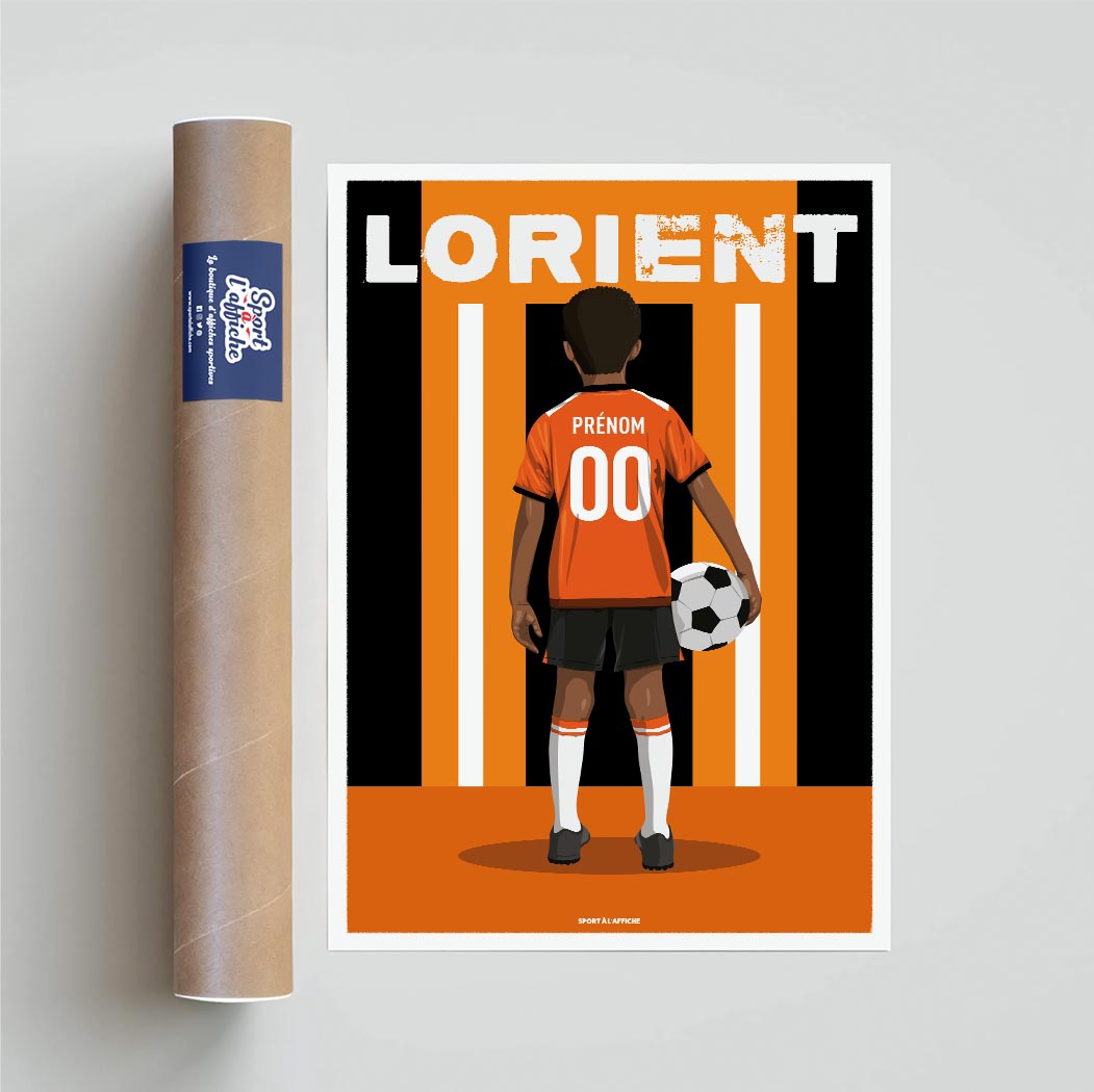 Affiche Foot Lorient - Enfant Personnalisé