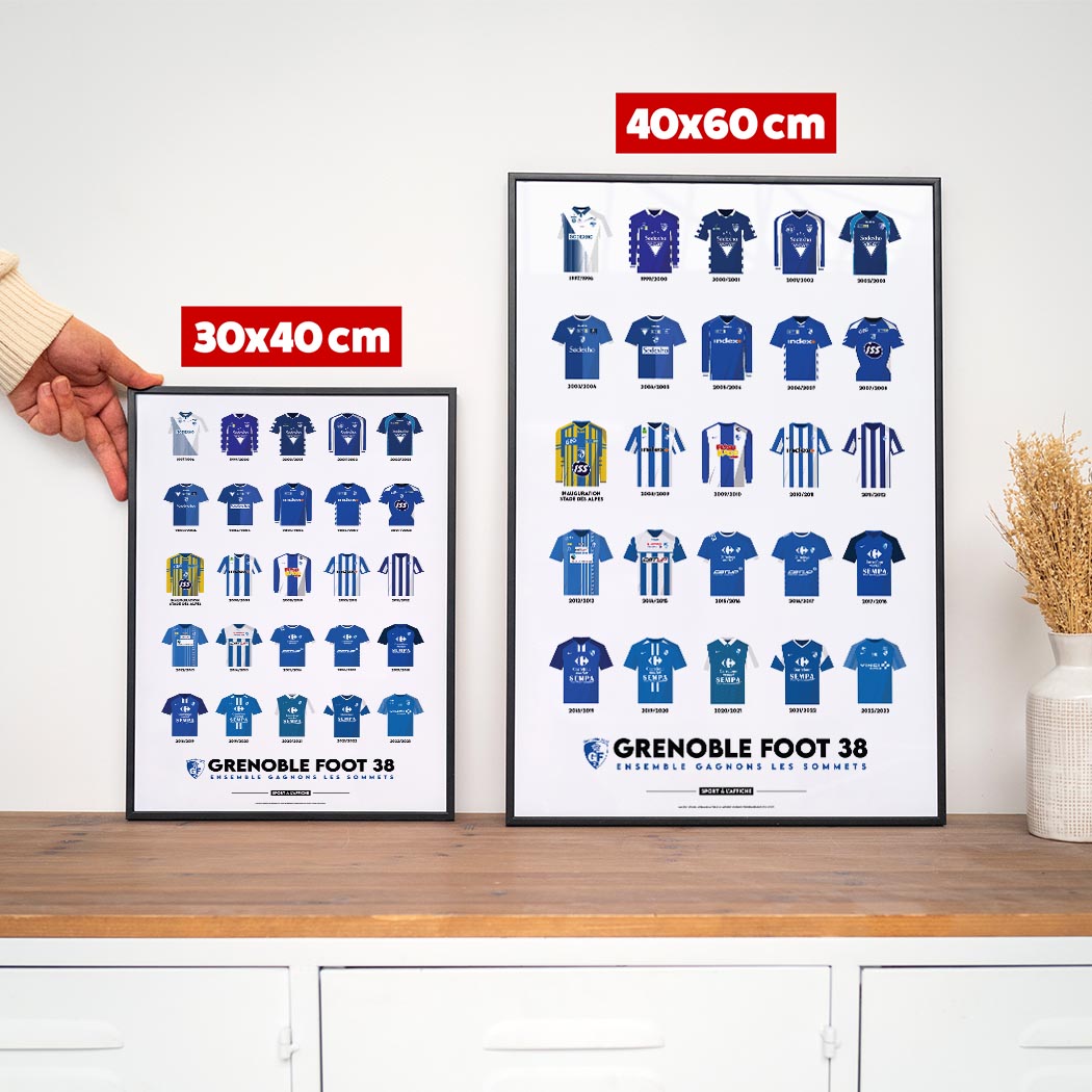 Affiche GF 38 - Maillots Historiques
