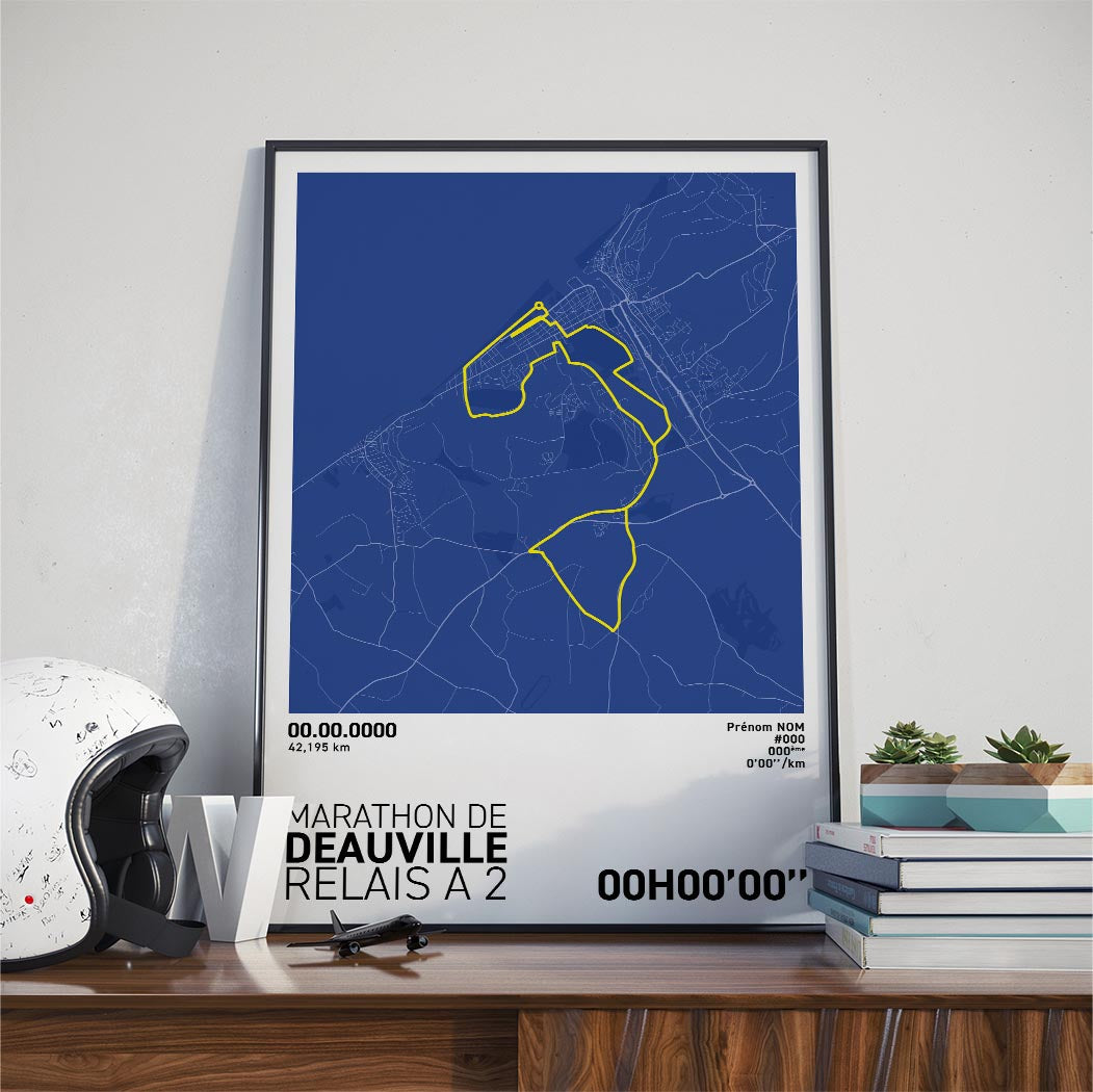 Affiche Running - Marathon de Deauville - Relais à 2