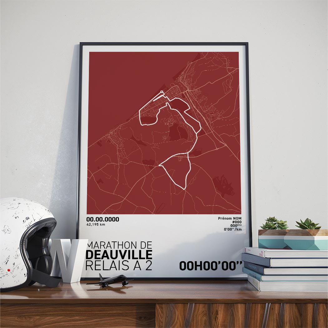 Affiche Running - Marathon de Deauville - Relais à 2