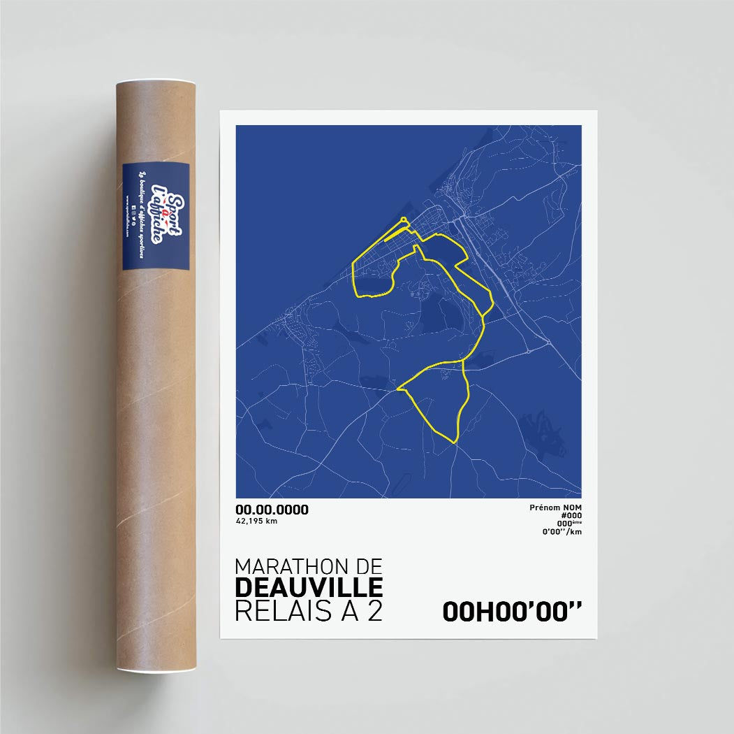 Affiche Running - Marathon de Deauville - Relais à 2