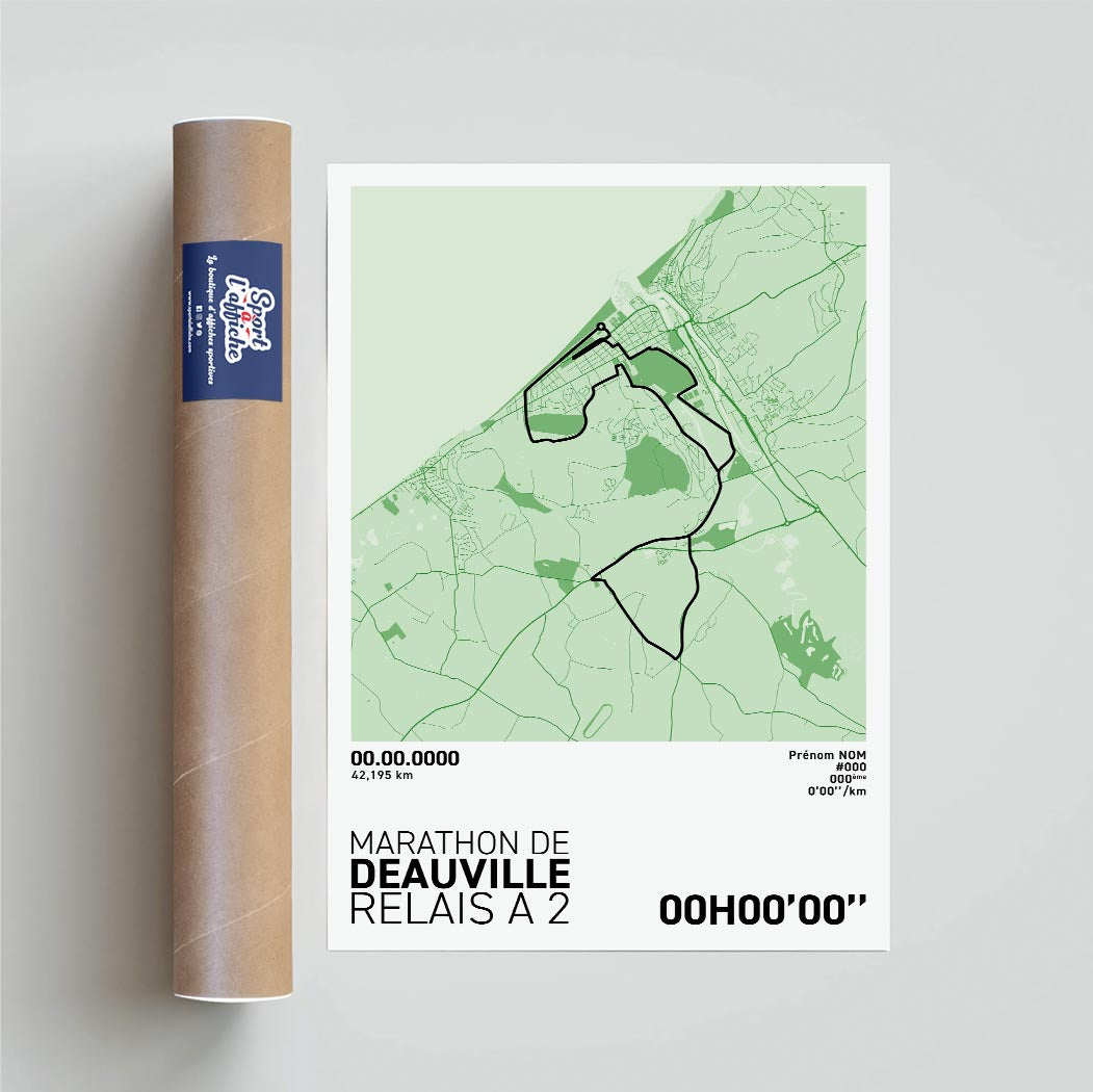 Affiche Running - Marathon de Deauville - Relais à 2