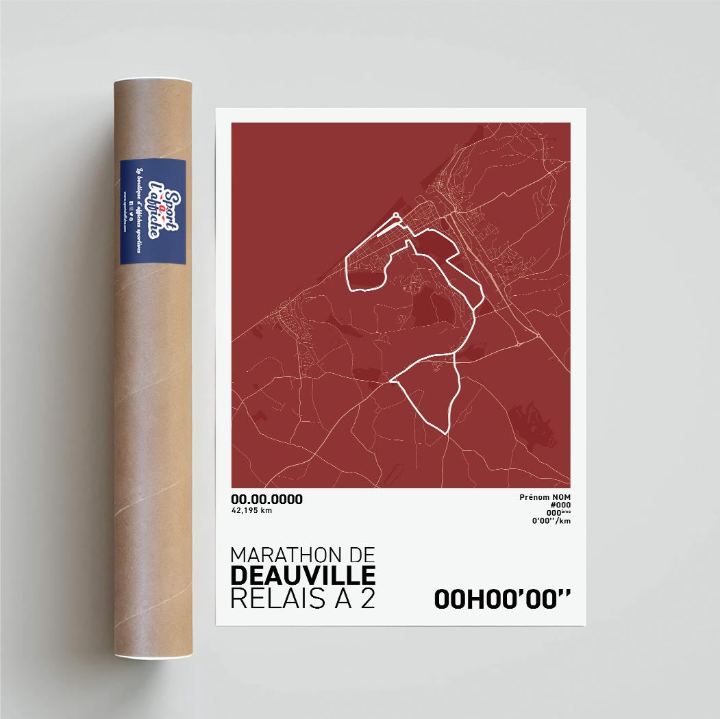Affiche Running - Marathon de Deauville - Relais à 2