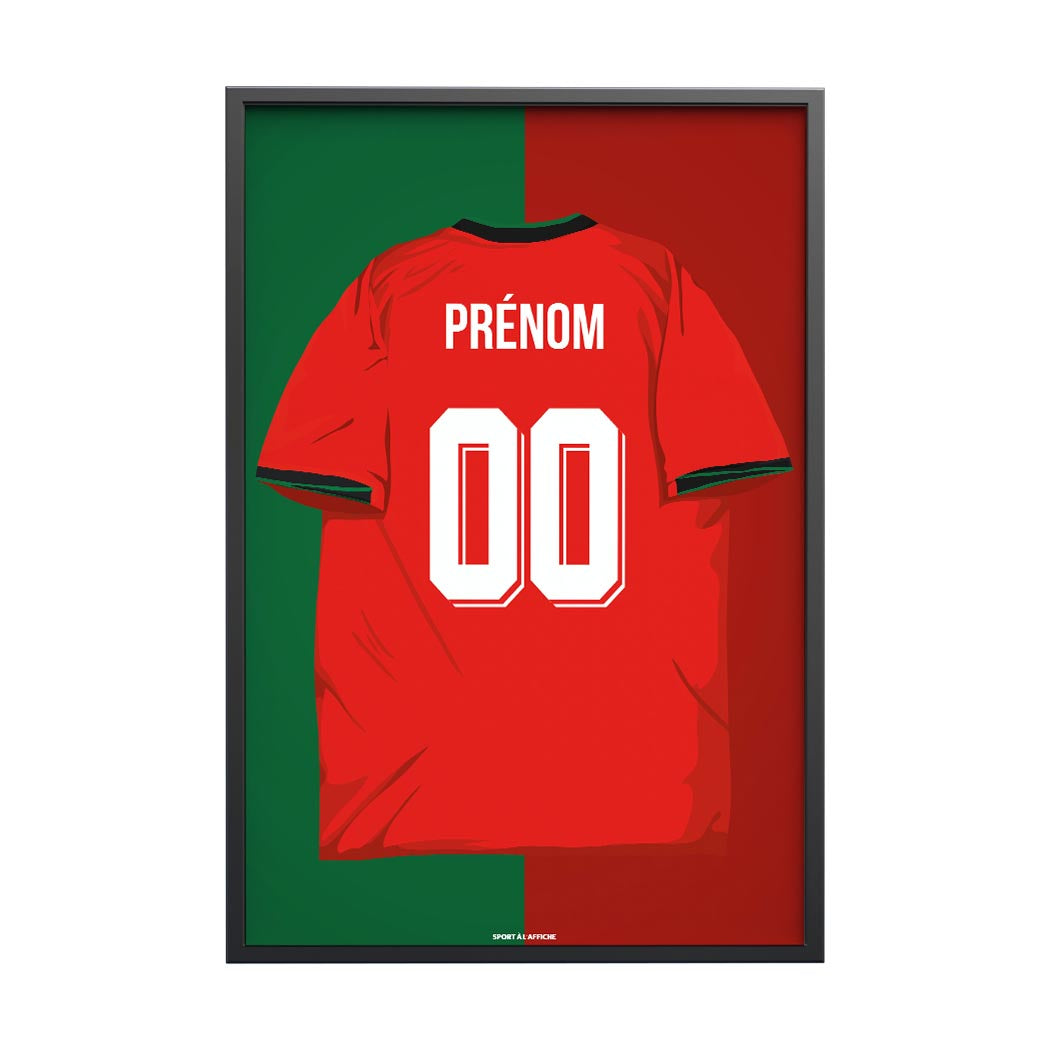 Affiche Foot Portugal - Maillot Personnalisé