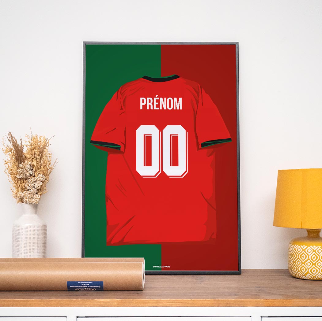 Affiche Foot Portugal - Maillot Personnalisé