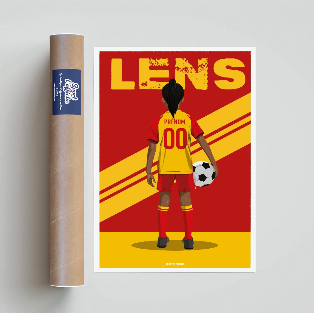 Affiche Foot Lens - Enfant Personnalisé