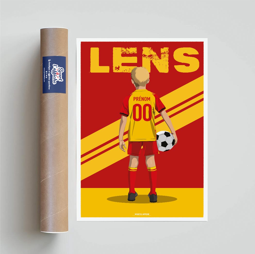 Affiche Foot Lens - Enfant Personnalisé