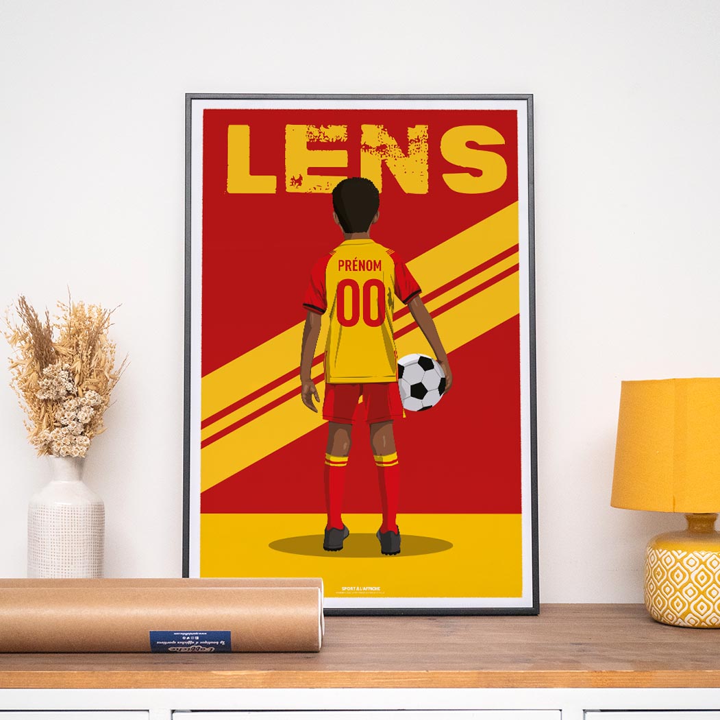 Affiche Foot Lens - Enfant Personnalisé