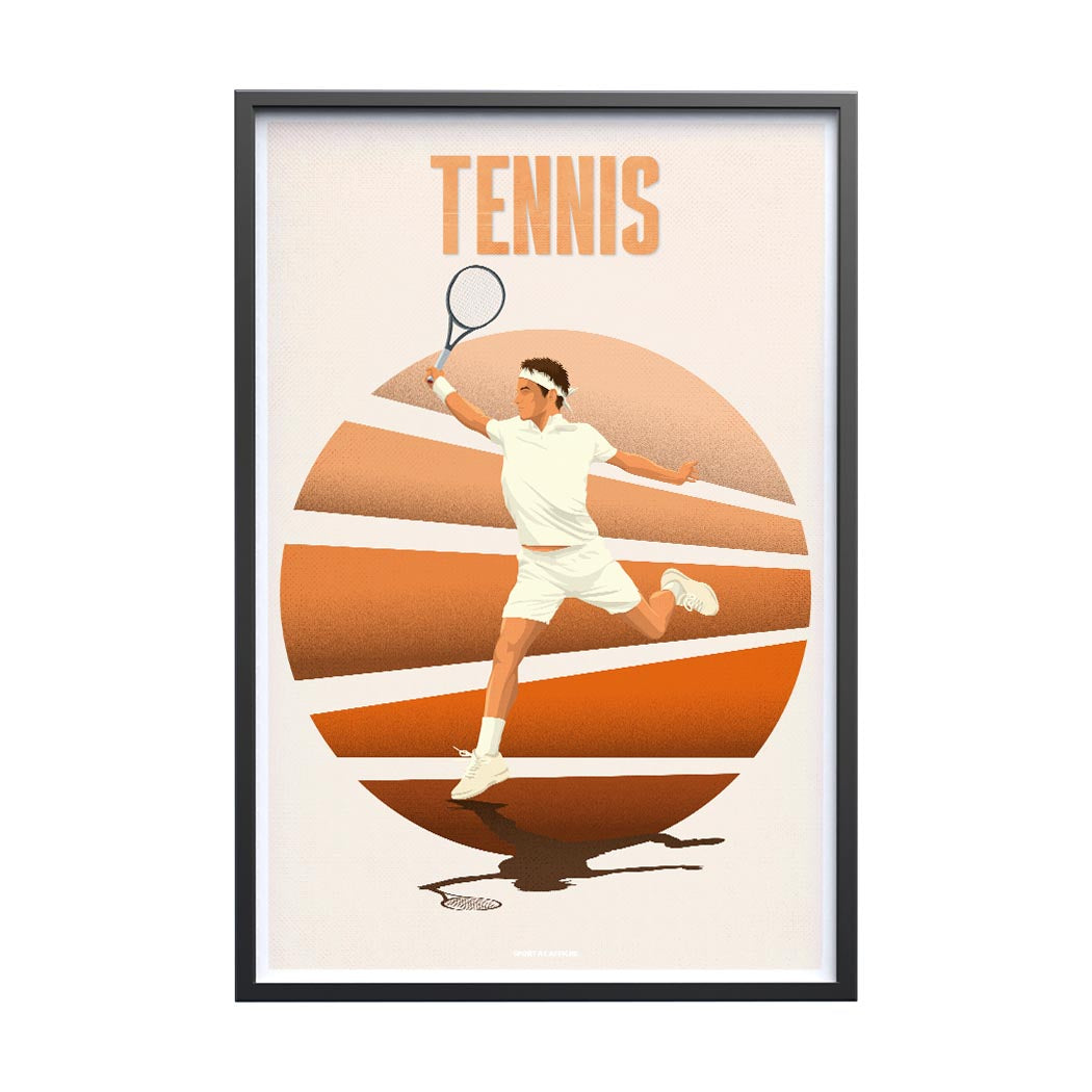 Affiche - Illustration Tennis