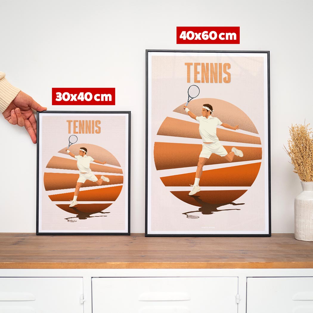 Affiche - Illustration Tennis