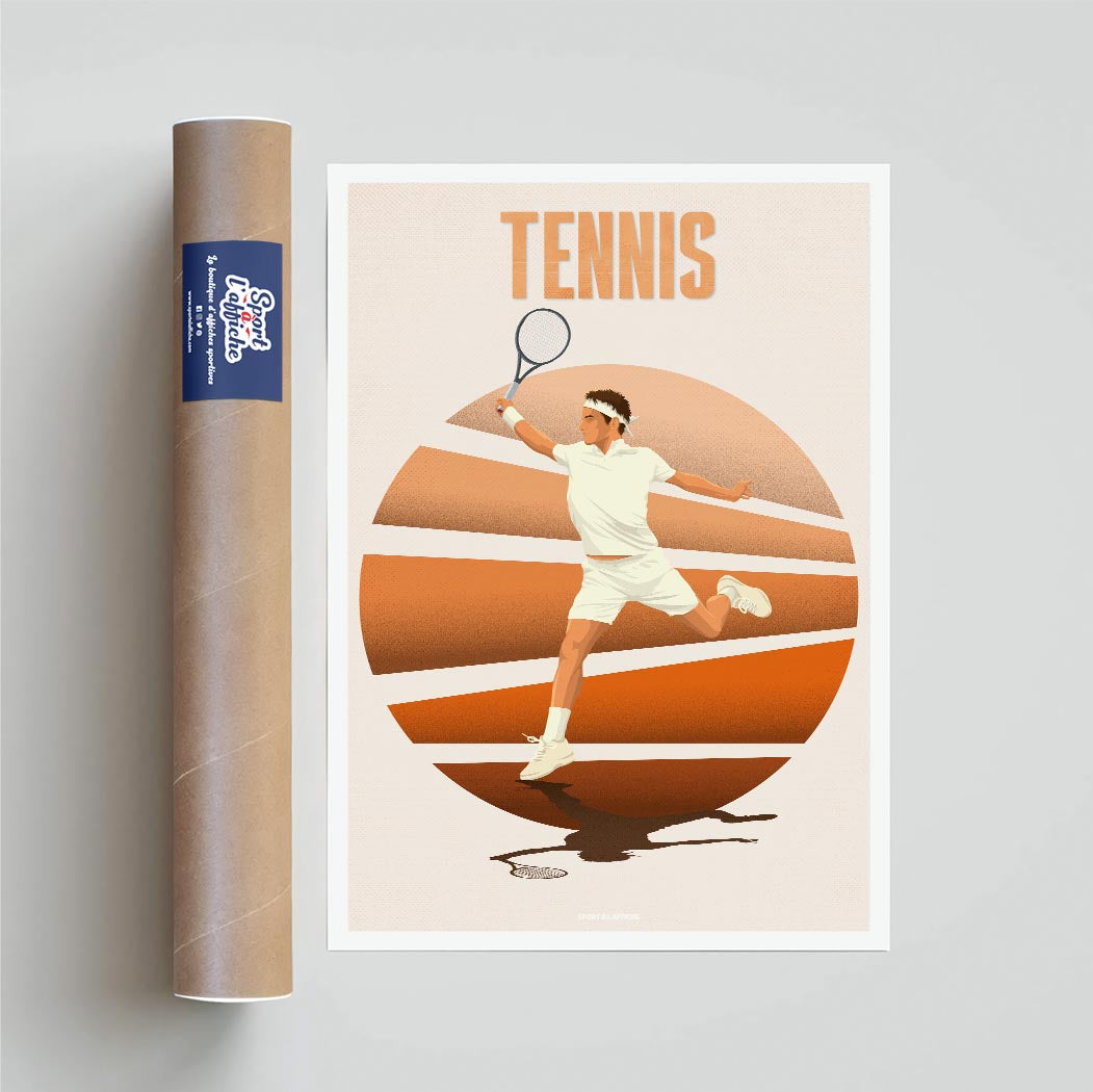 Affiche - Illustration Tennis