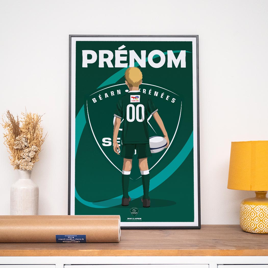 Affiche Section Paloise - Enfant Personnalisé