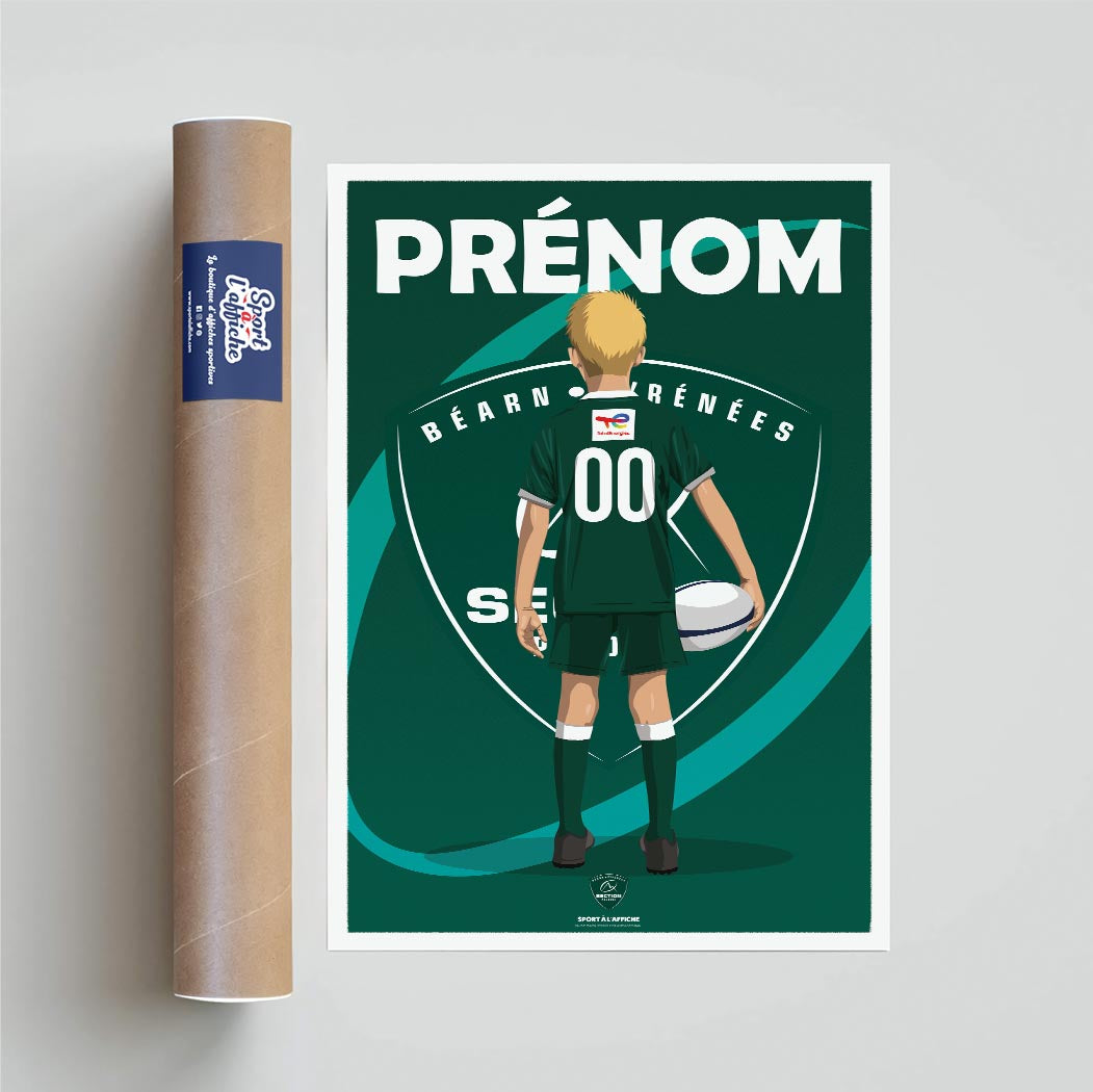 Affiche Section Paloise - Enfant Personnalisé