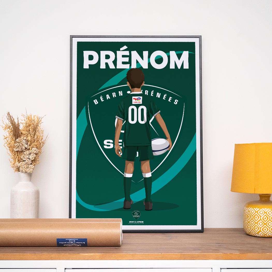 Affiche Section Paloise - Enfant Personnalisé