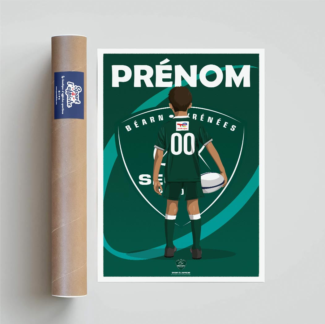 Affiche Section Paloise - Enfant Personnalisé
