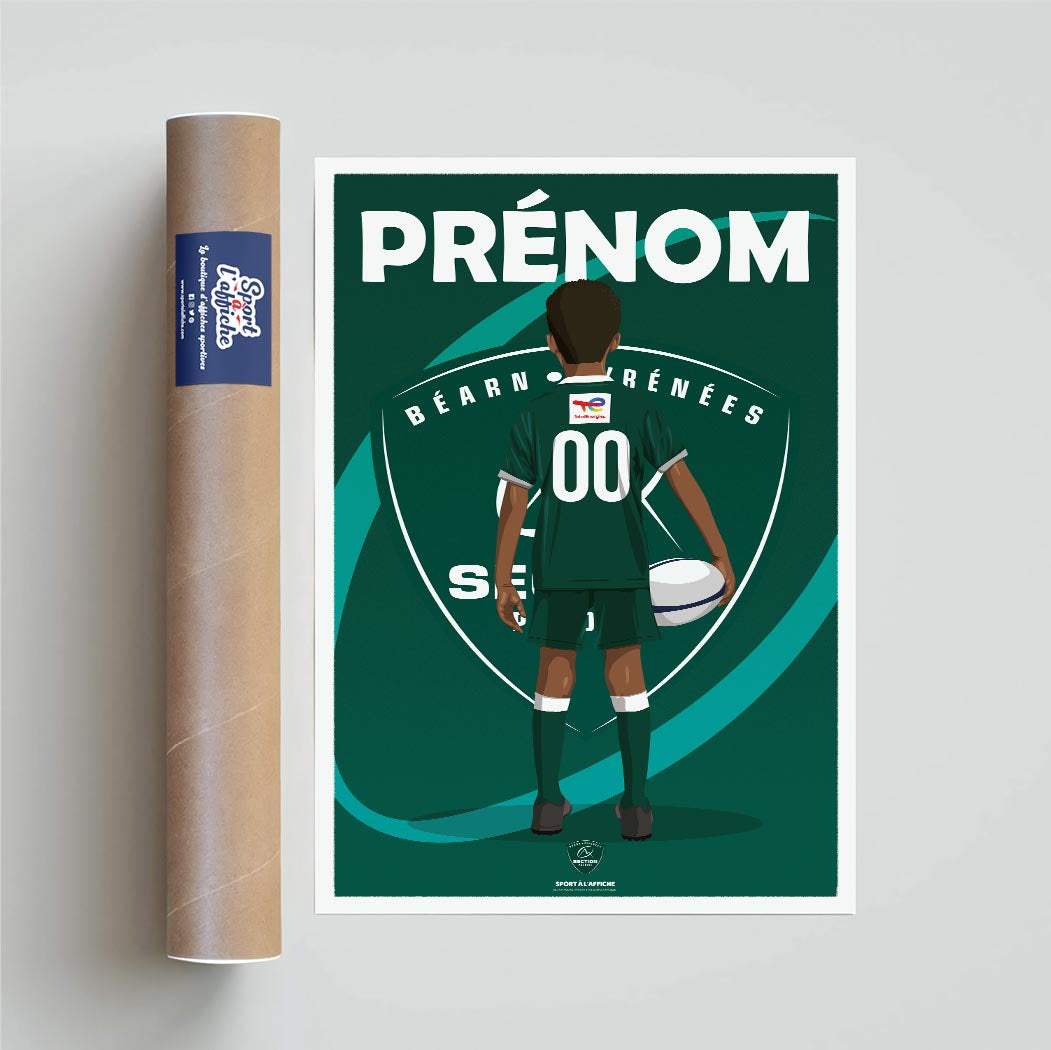 Affiche Section Paloise - Enfant Personnalisé