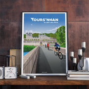 Affiche Triathlon - Illustration Tours'nman