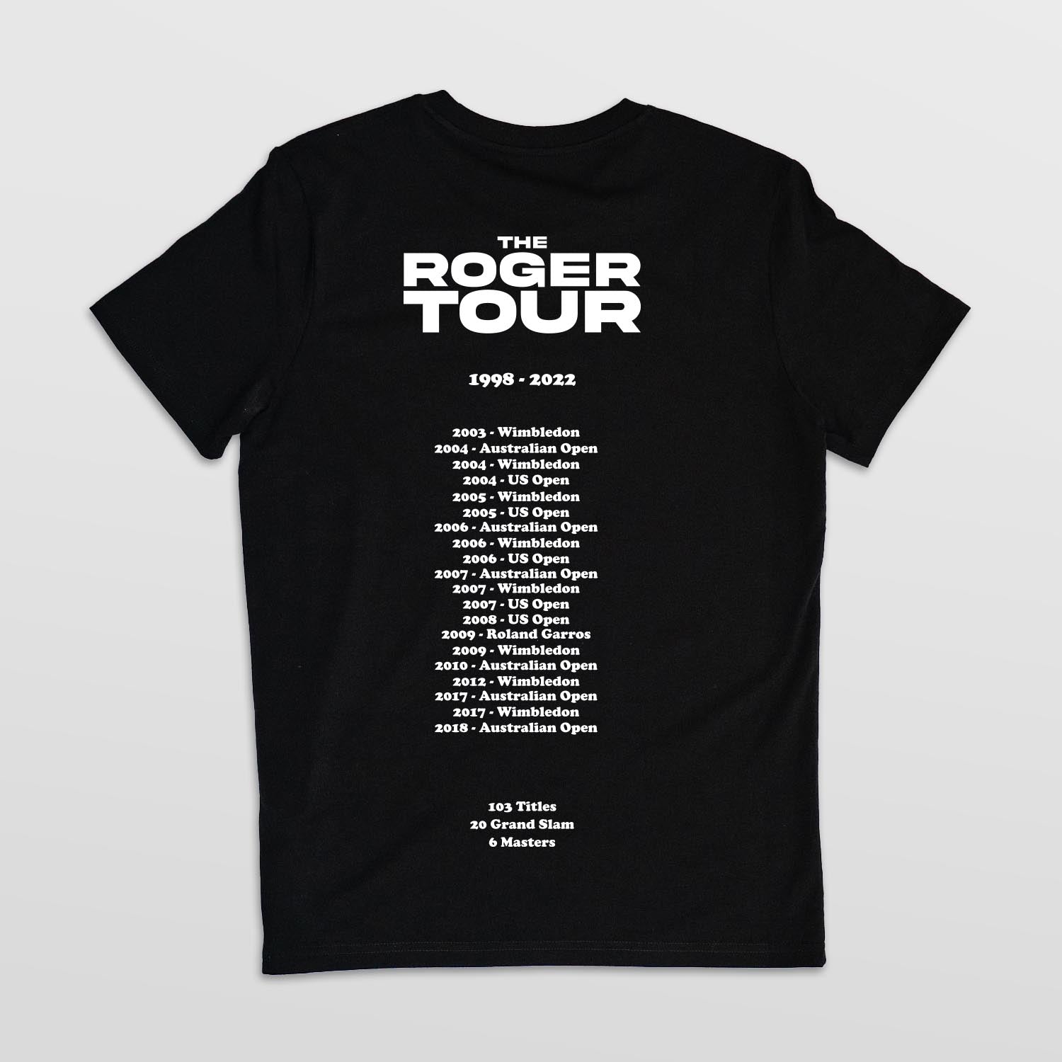 Tshirt Tennis - The Roger Tour