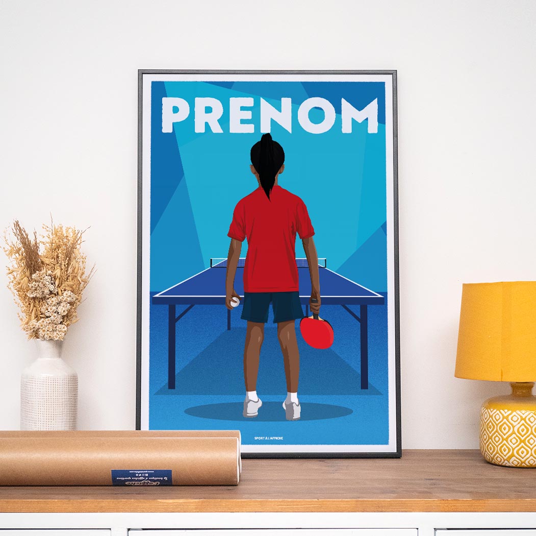 Affiche Tennis de Table - Enfant Personnalisé