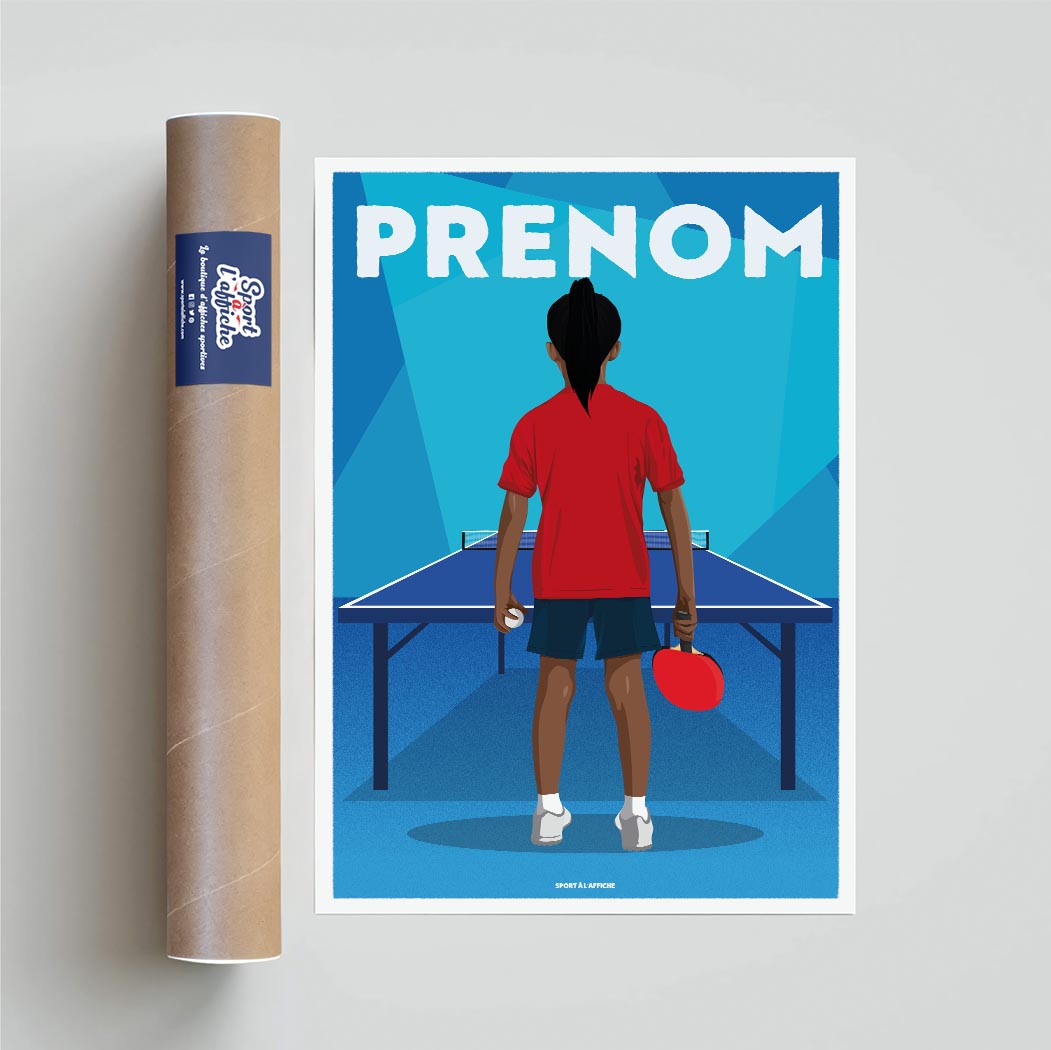 Affiche Tennis de Table - Enfant Personnalisé
