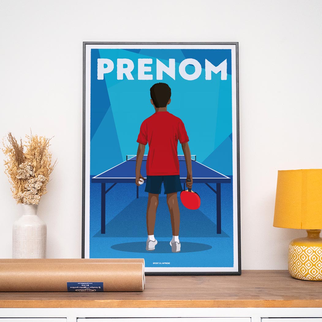 Affiche Tennis de Table - Enfant Personnalisé