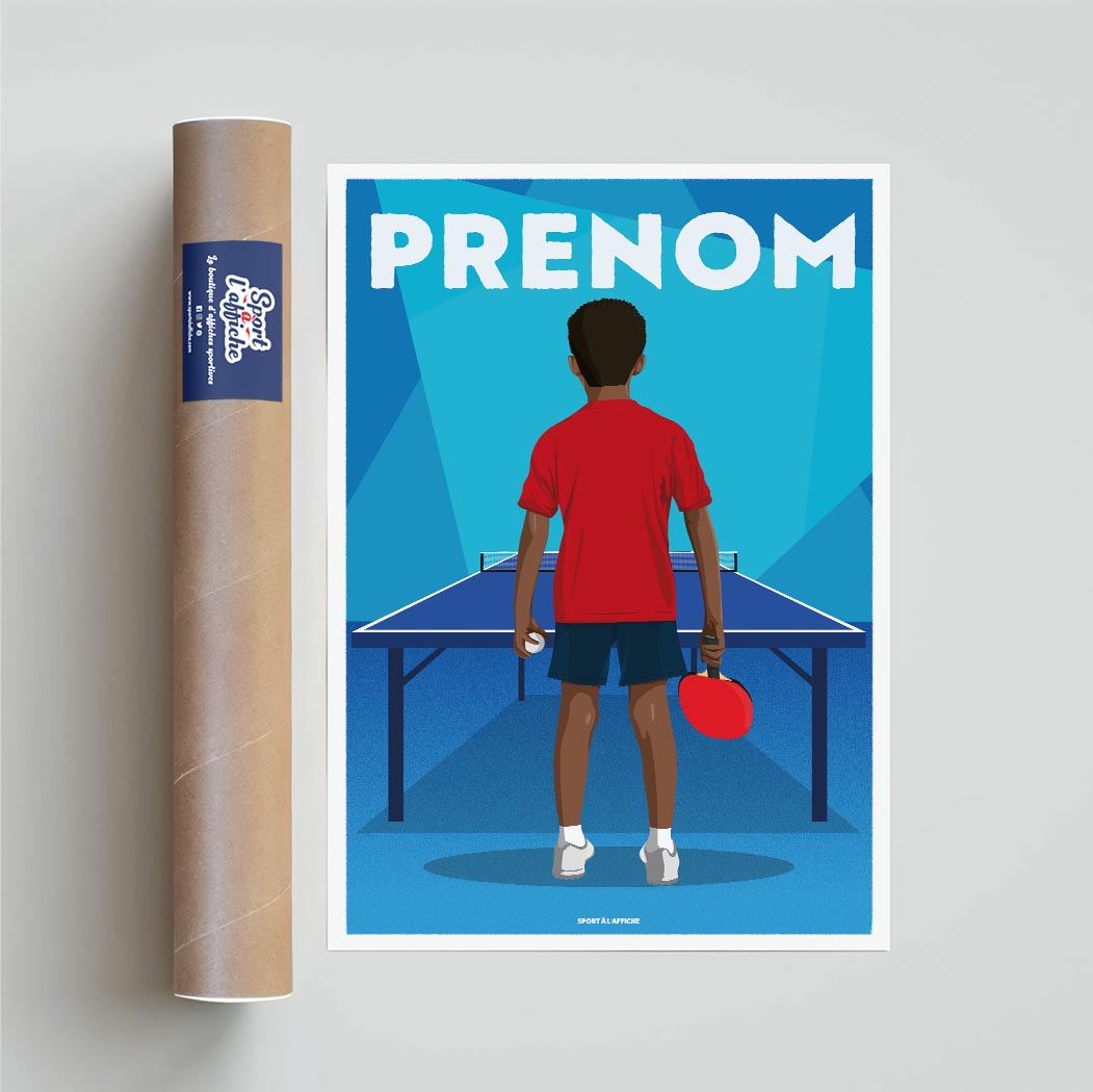 Affiche Tennis de Table - Enfant Personnalisé