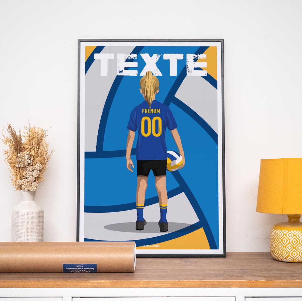 Affiche Volleyball - Enfant Personnalisé