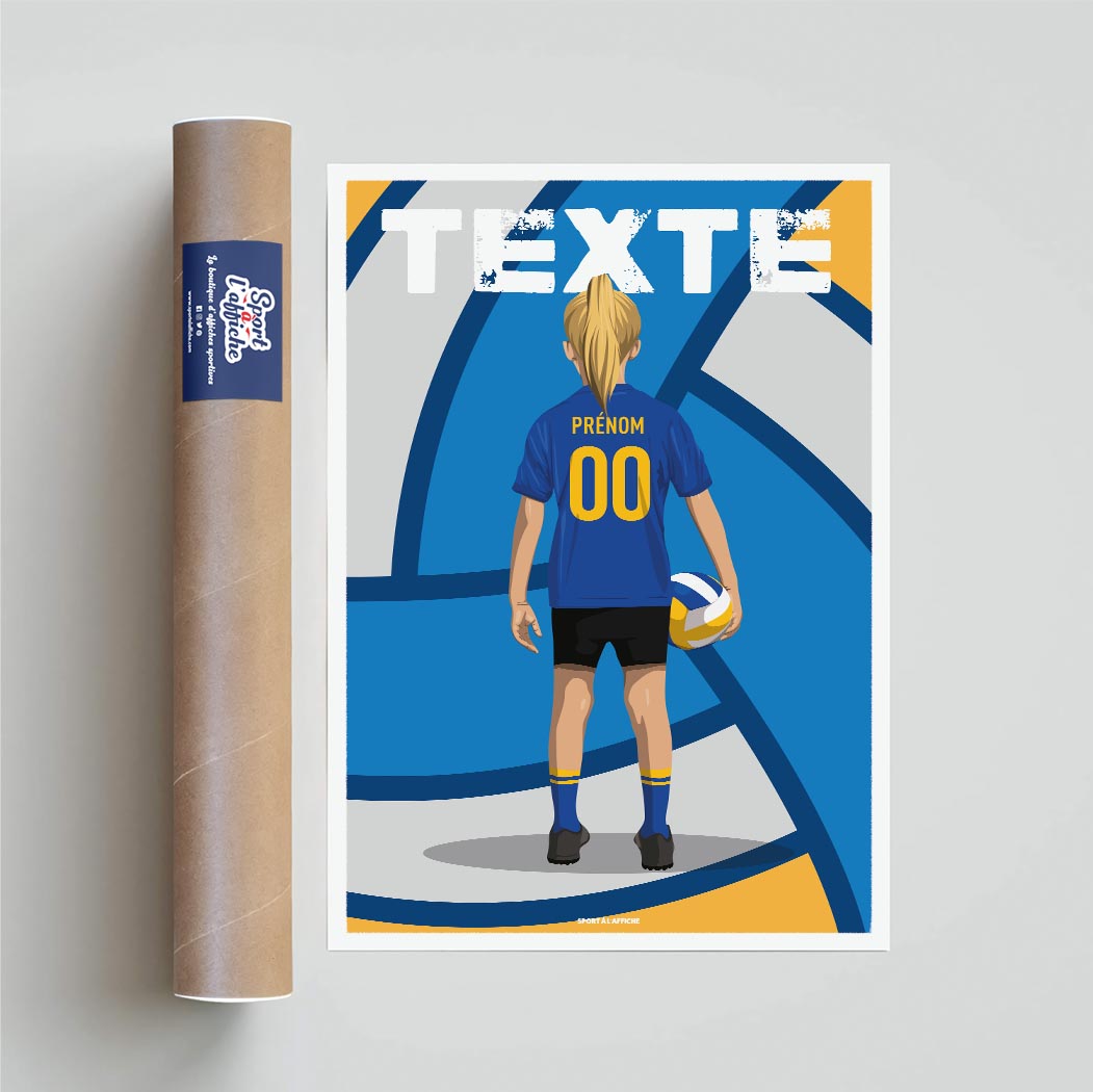 Affiche Volleyball - Enfant Personnalisé