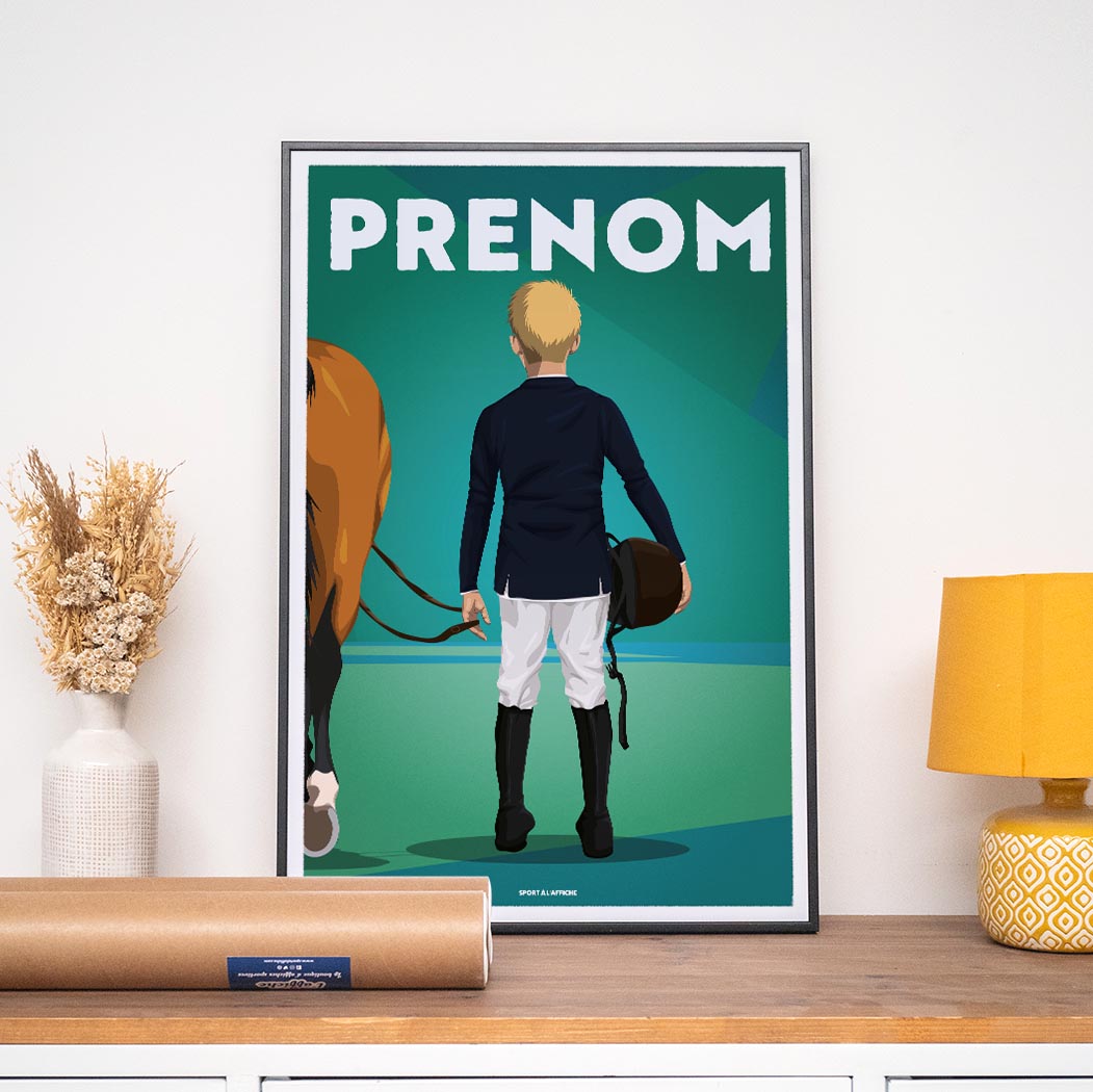 Affiche Equitation - Enfant Personnalisé