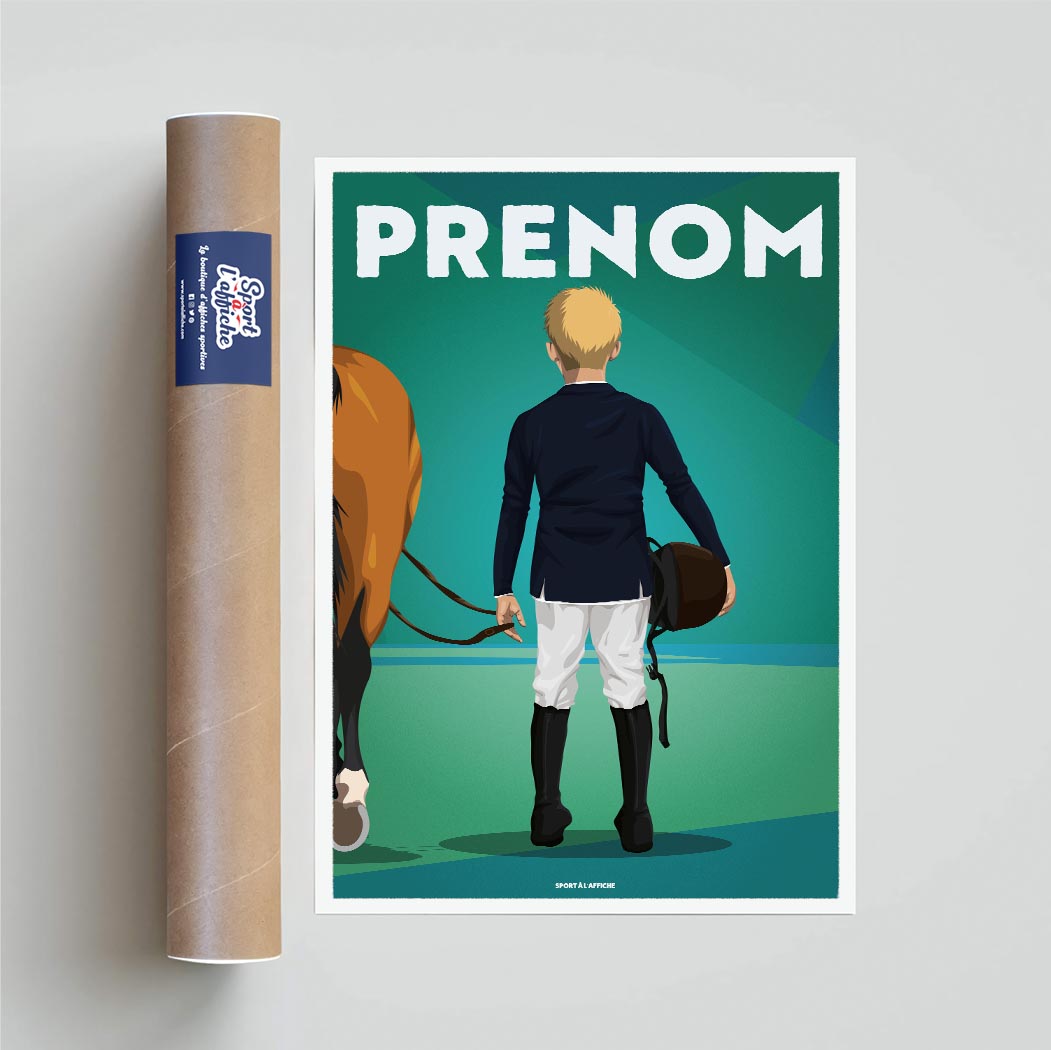 Affiche Equitation - Enfant Personnalisé