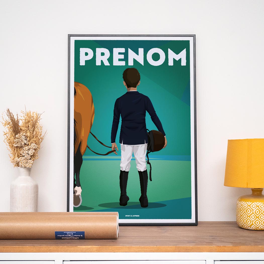 Affiche Equitation - Enfant Personnalisé