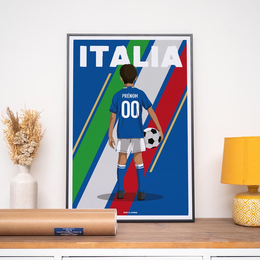 Affiche Foot Italie - Enfant Personnalisé