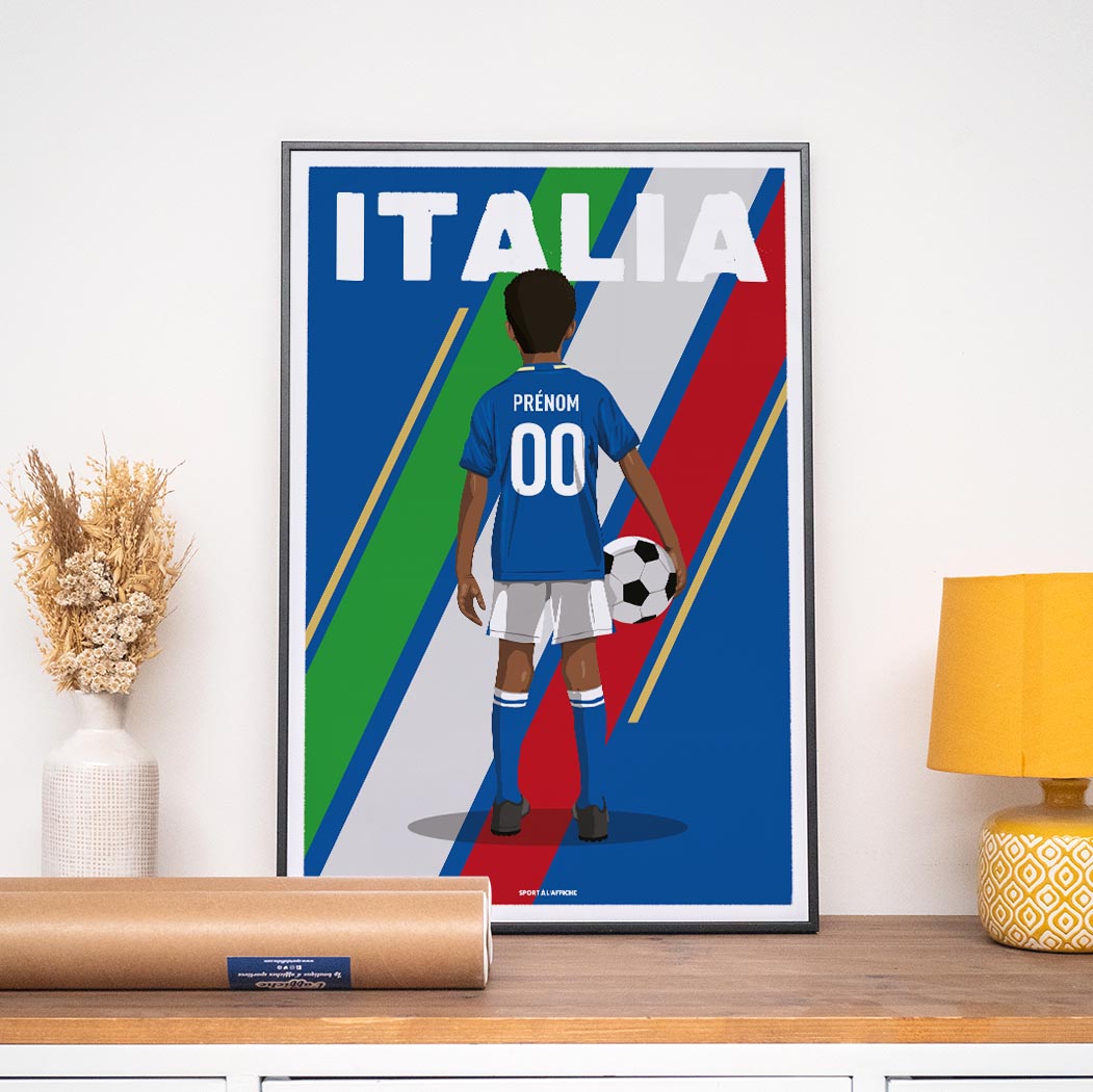 Affiche Foot Italie - Enfant Personnalisé