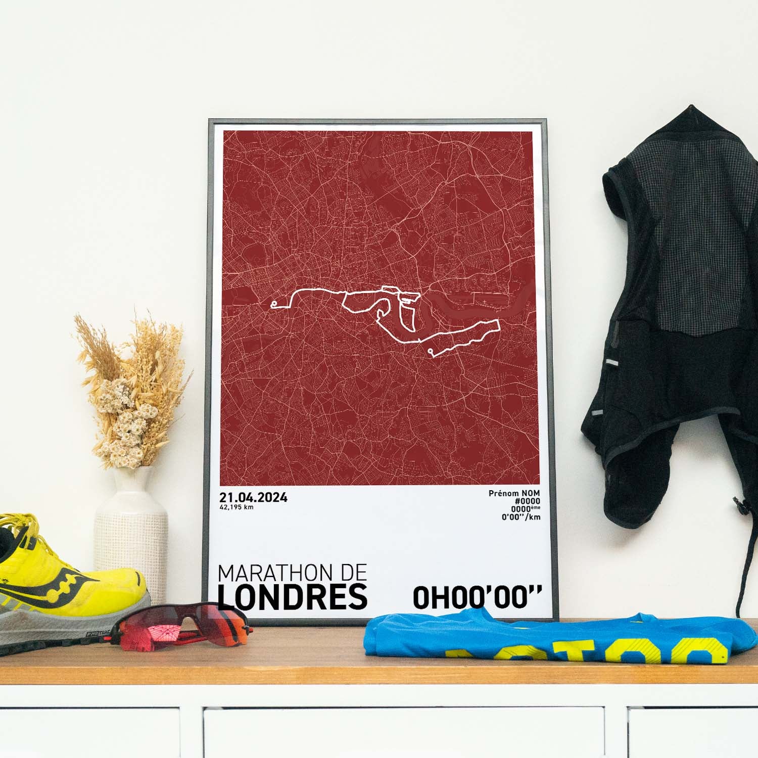 Affiche Running - Marathon de Londres