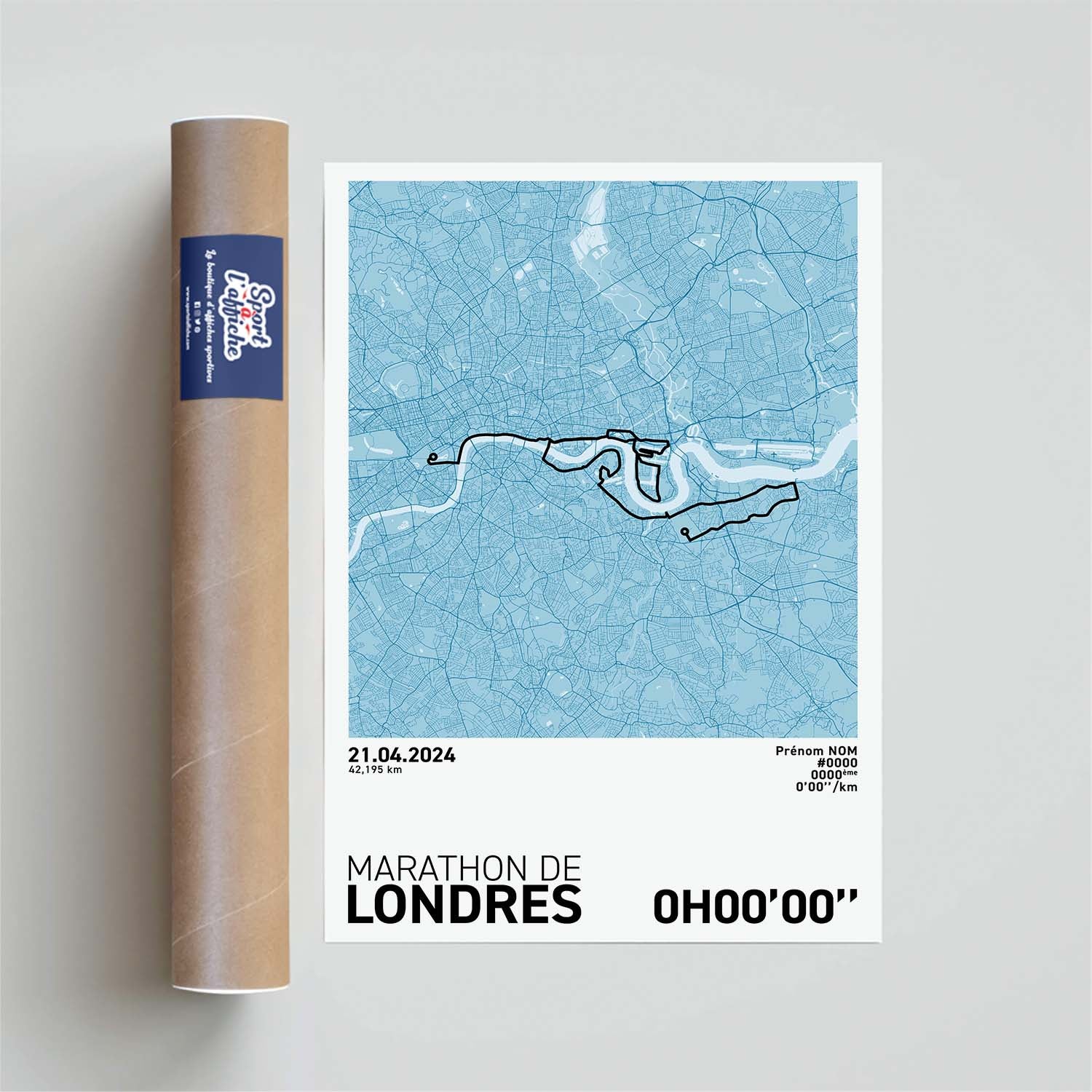 Affiche Running - Marathon de Londres