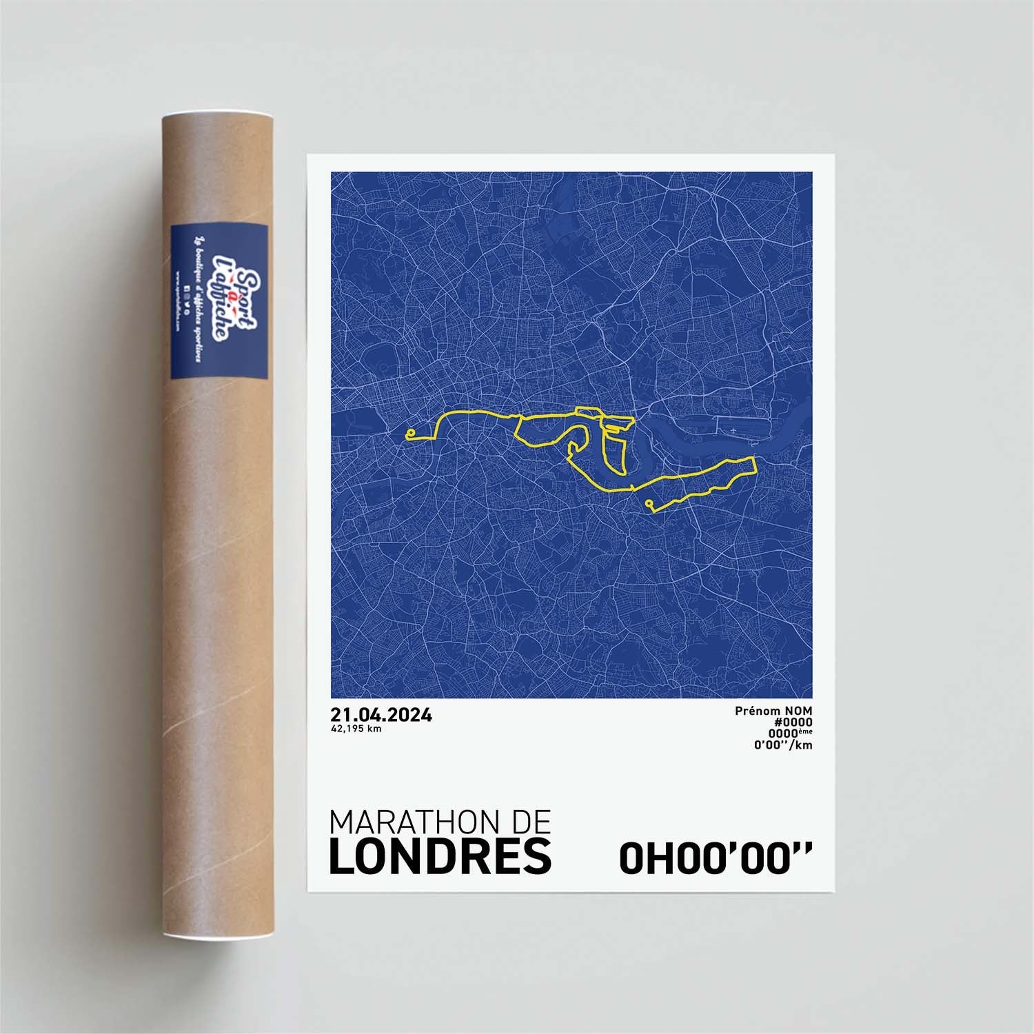 Affiche Running - Marathon de Londres