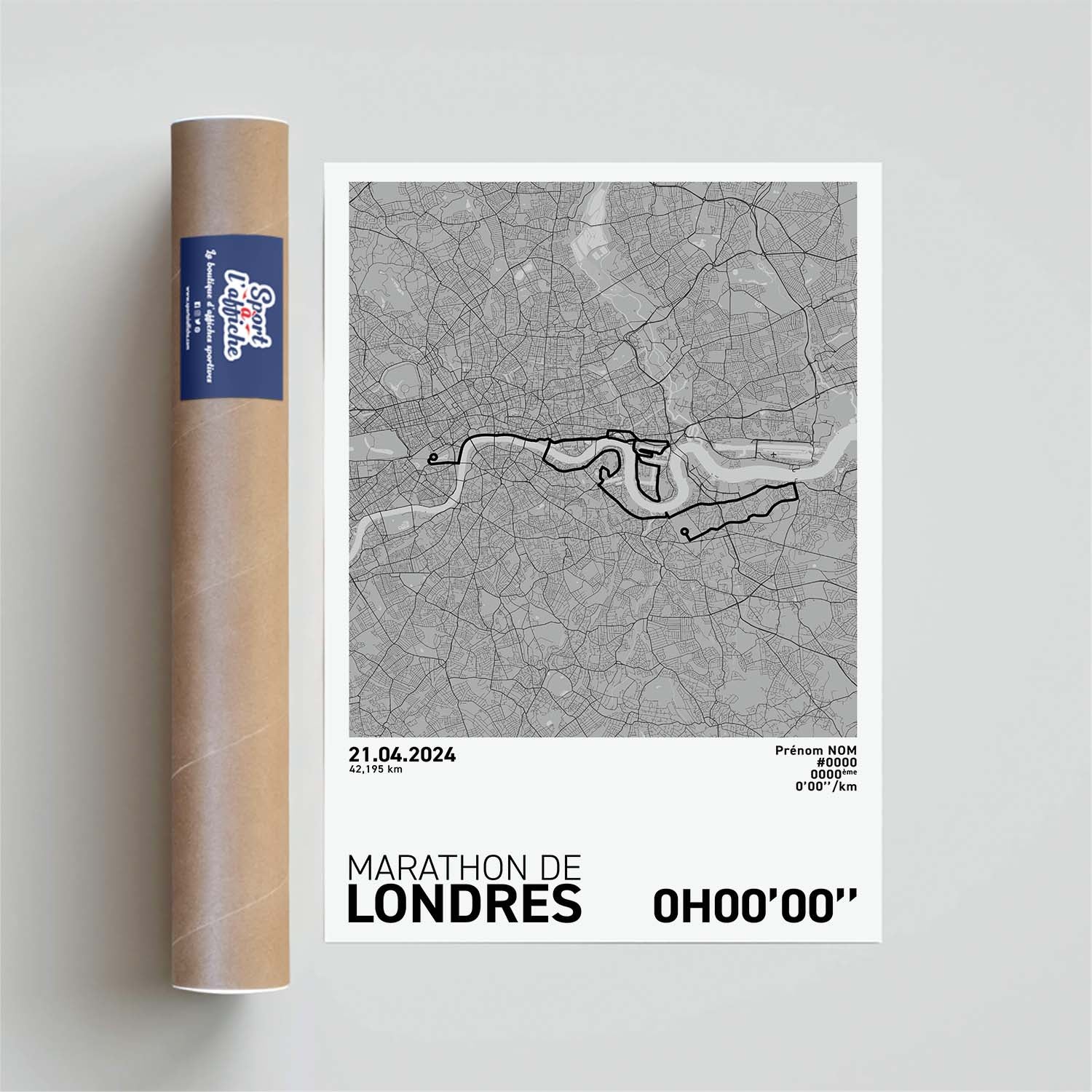 Affiche Running - Marathon de Londres