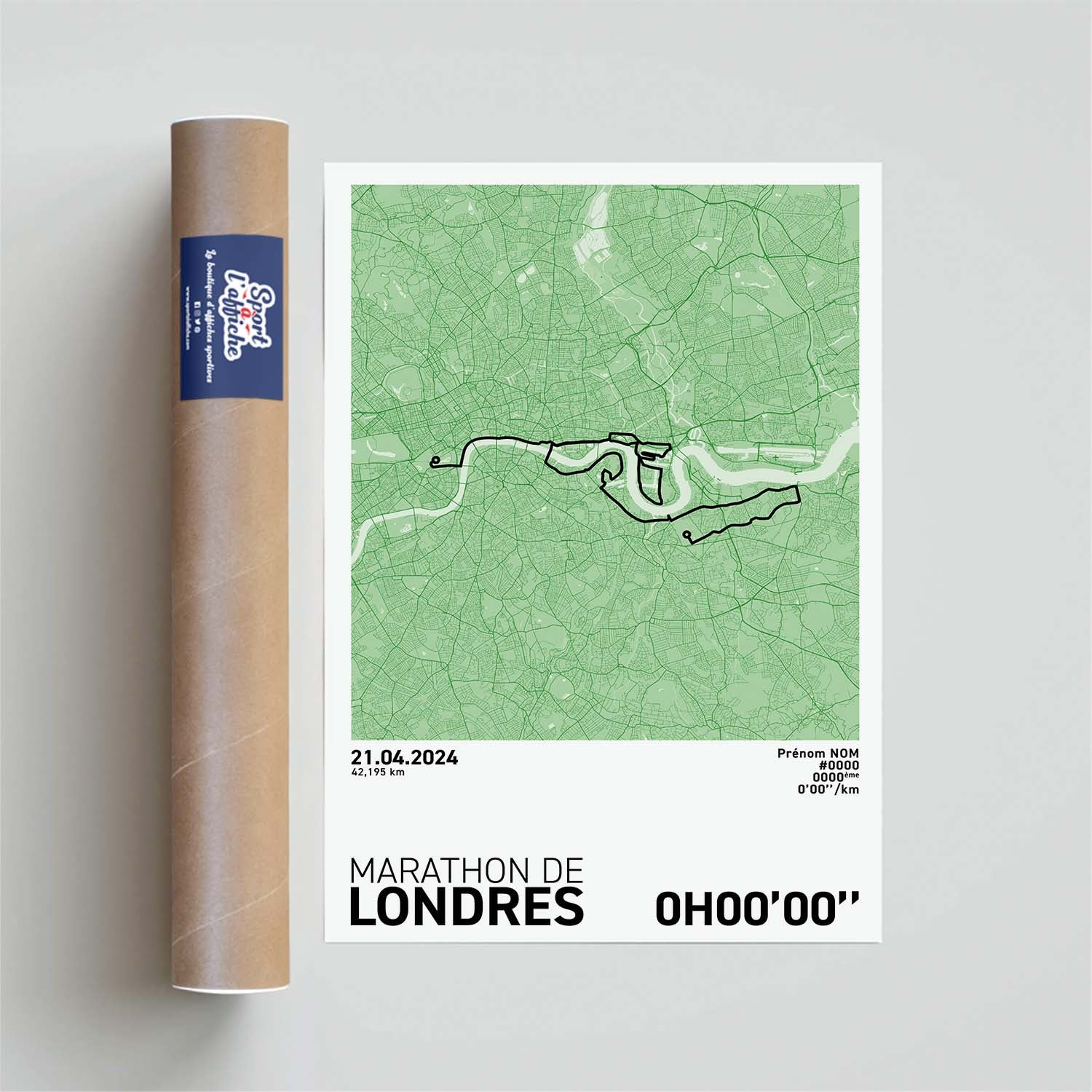 Affiche Running - Marathon de Londres