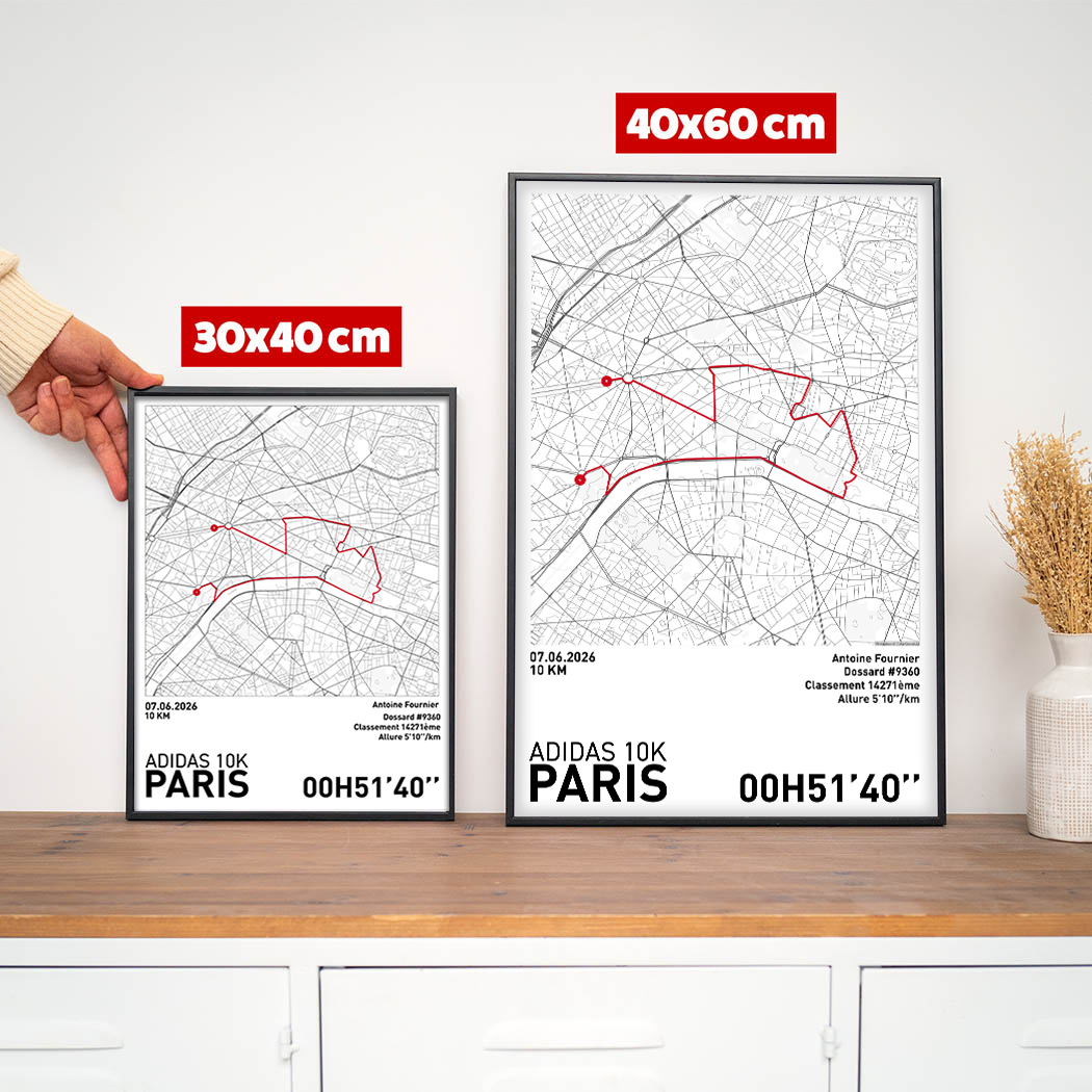 Affiche Running - Adidas 10k de Paris