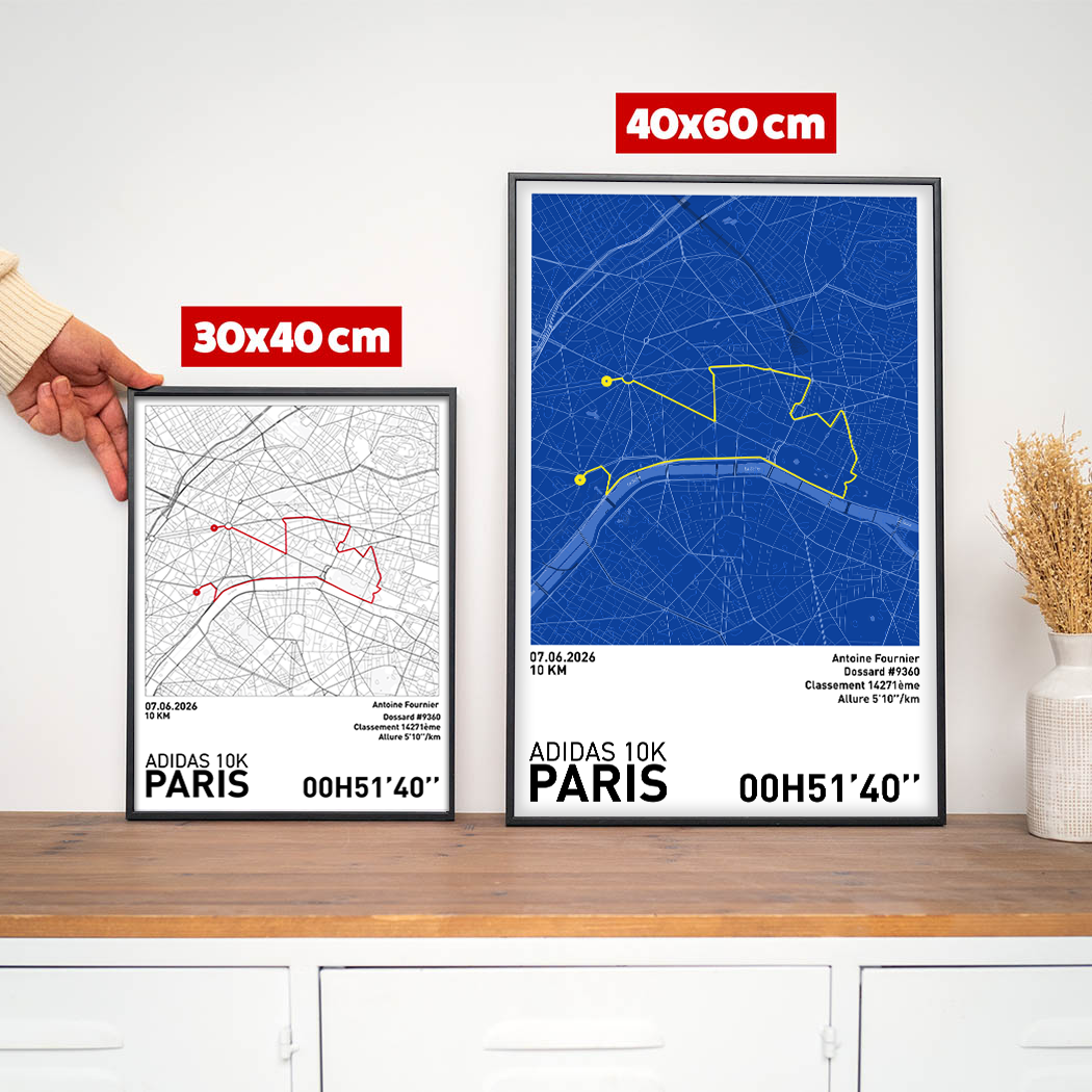 Affiche Running - Adidas 10k de Paris