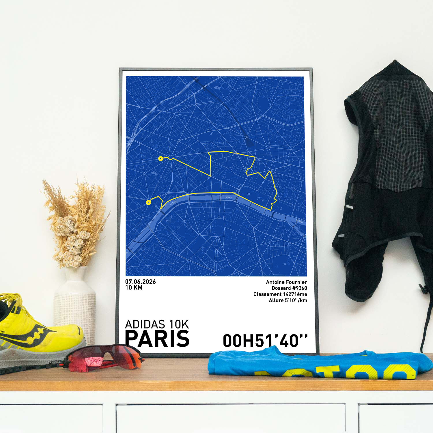 Affiche Running - Adidas 10k de Paris