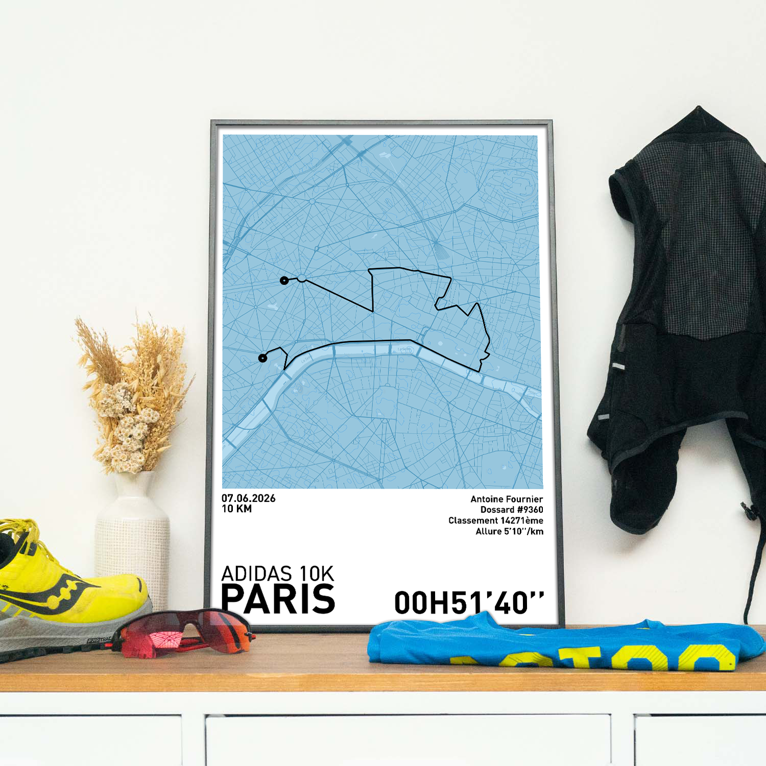 Affiche Running - Adidas 10k de Paris