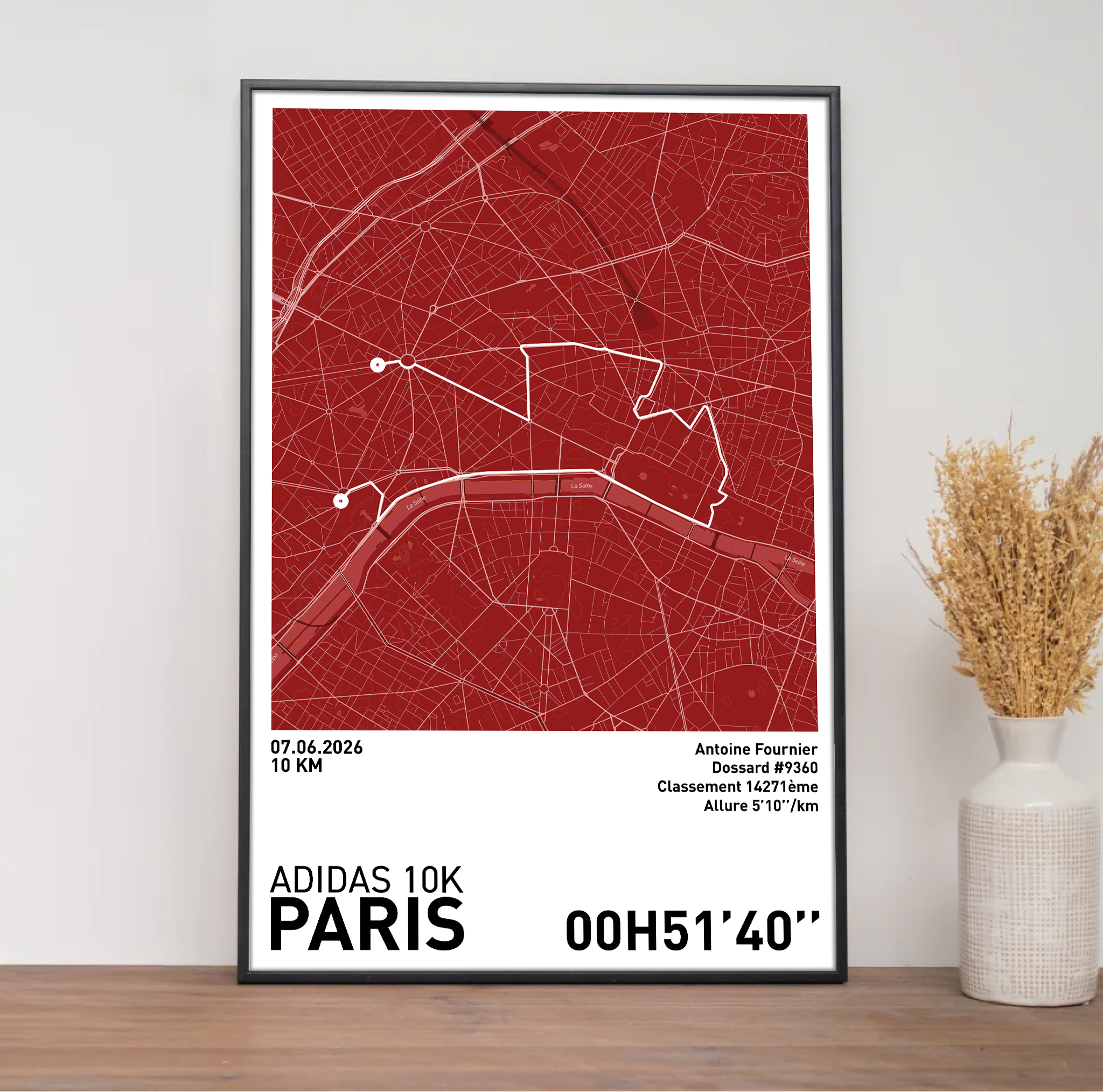 Affiche Running - Adidas 10k de Paris
