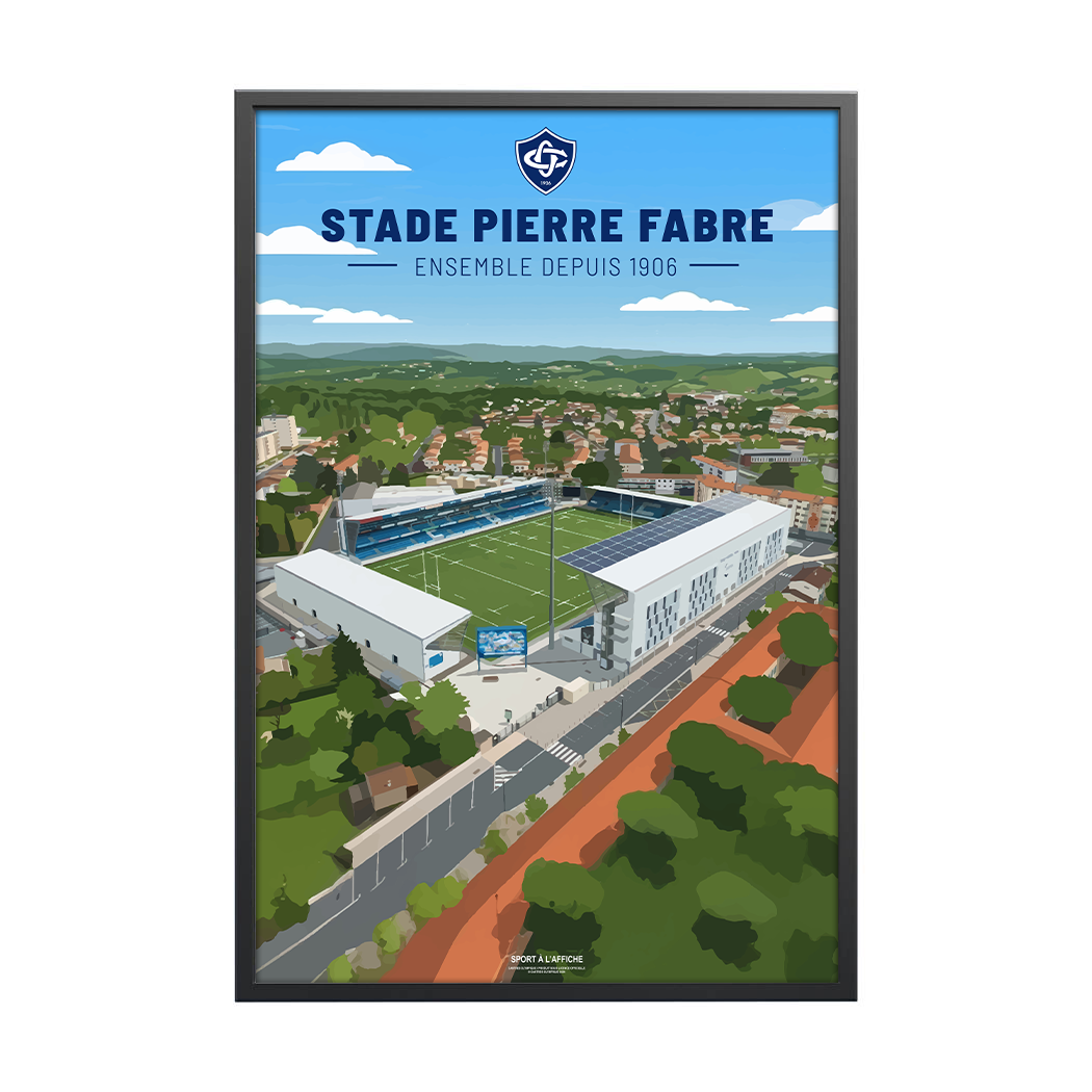 Affiche Castres Olympique - Stade Pierre Fabre
