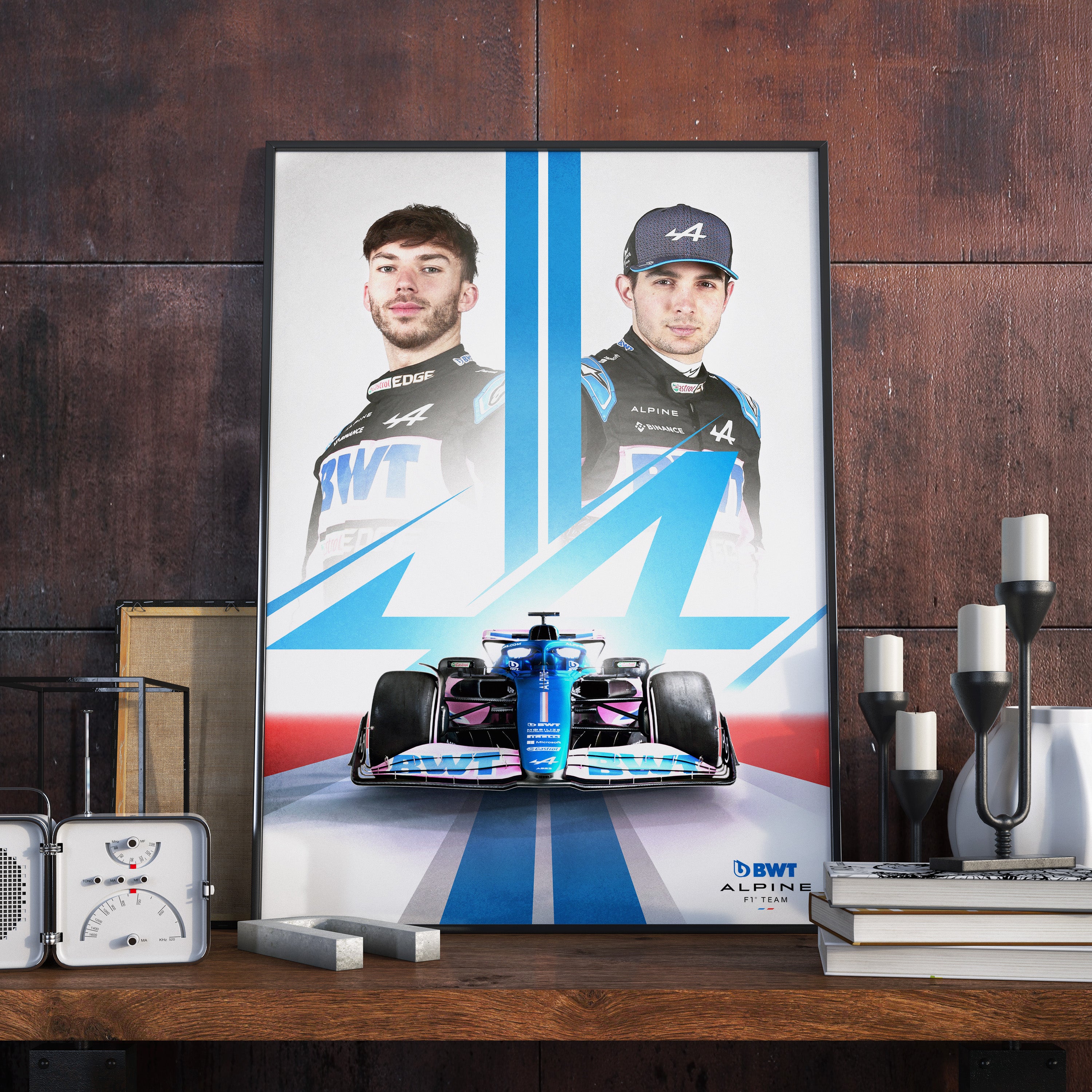 Affiche F1 Affiche BWT Alpine F1 Team 2023 French Touch Sport L affiche-f1-affiche-bwt-alpine-f1-team-2023-french-touch-sport-l