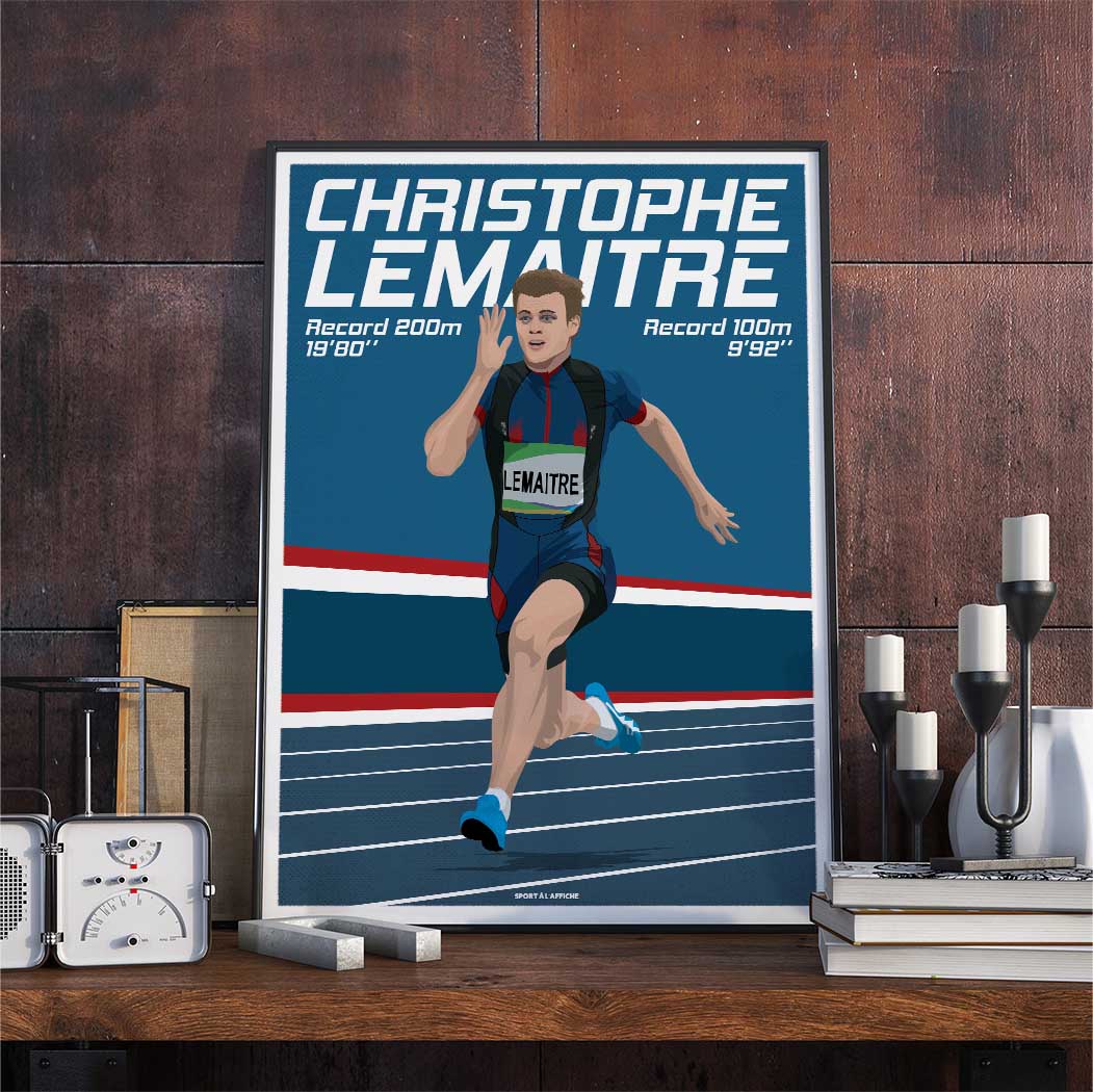 Affiche Christophe Lemaitre - Sprint