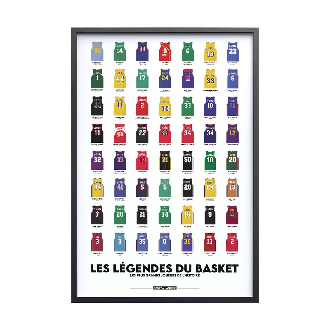 Affiche Basket - Les Légendes du basket