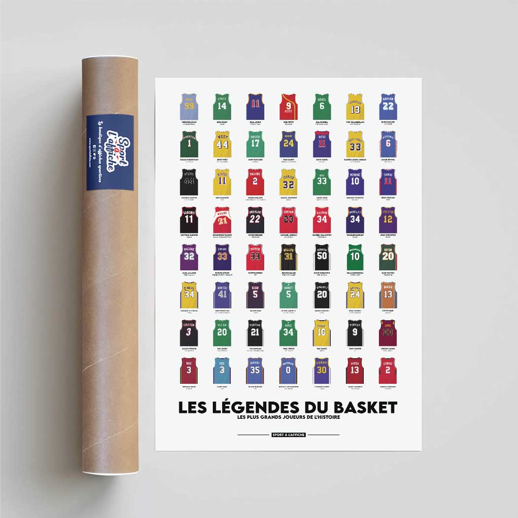 Affiche Basket - Les Légendes du basket